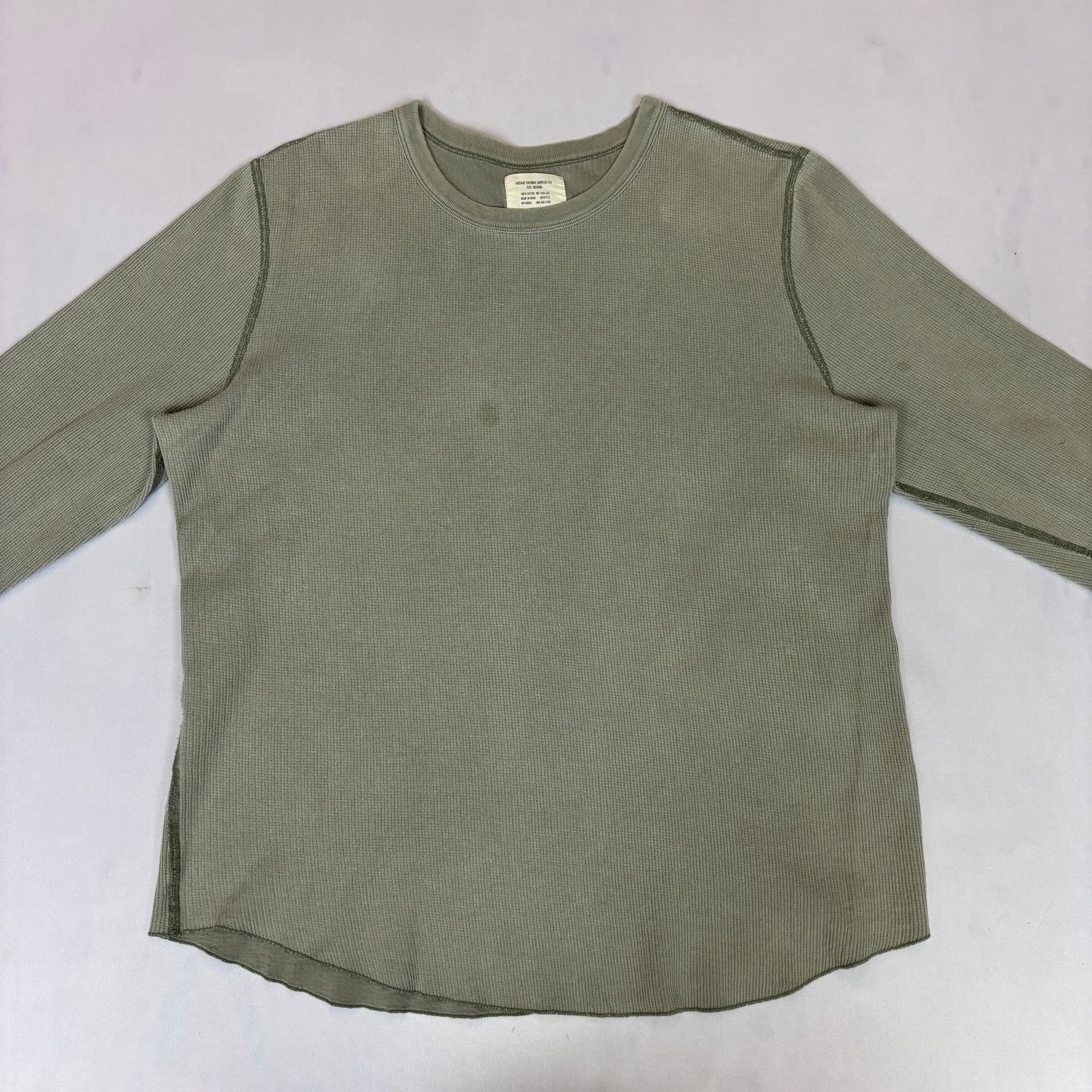 Buck Mason Buck Mason Vintage Thermal Surplus Tee Medium Army Retro Size US M / EU 48-50 / 2 - 2 Thumbnail