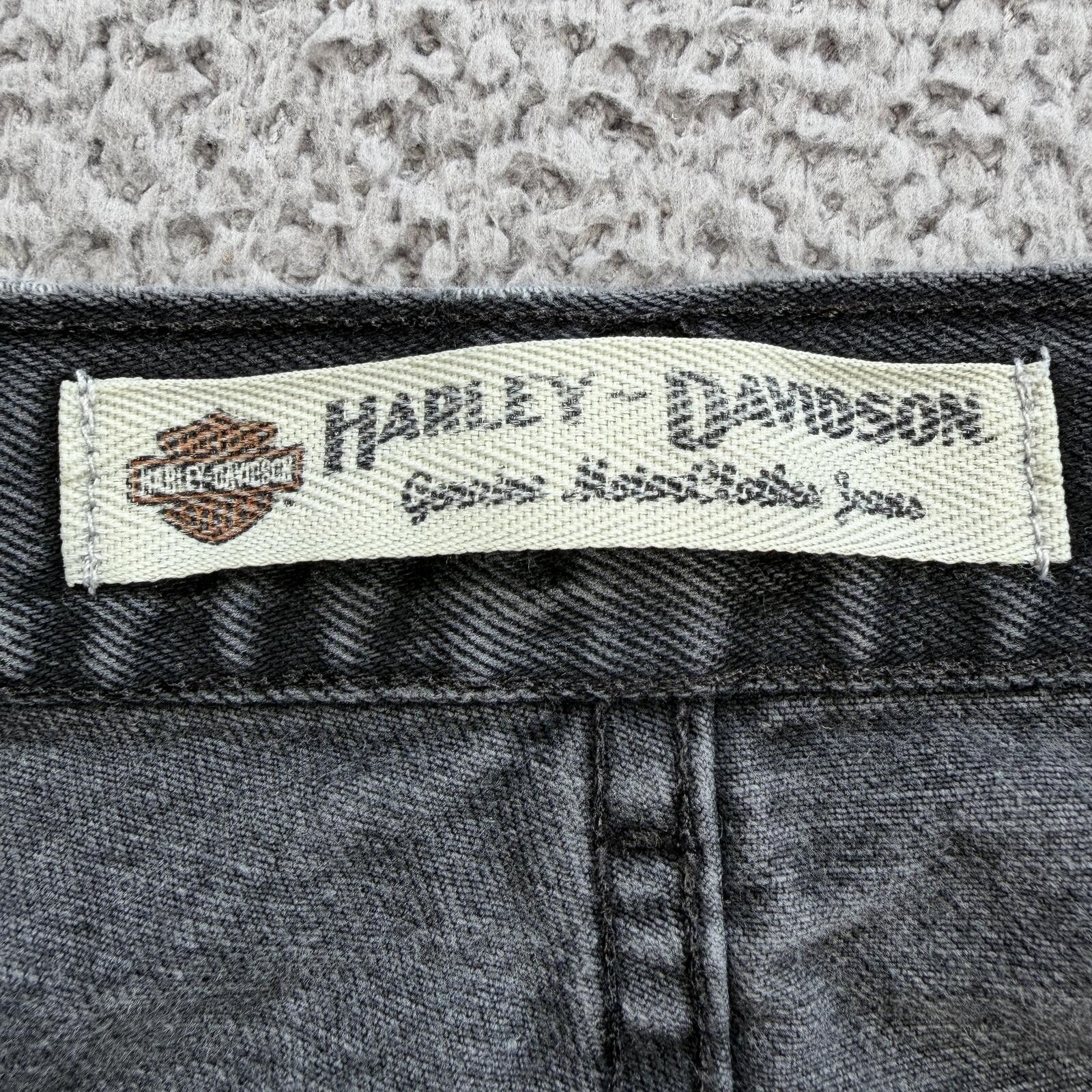 Harley Davidson Vintage Harley Davidson Black Denim Jeans Relaxed Y2K 36x30 Size US 36 / EU 52 - 6 Thumbnail