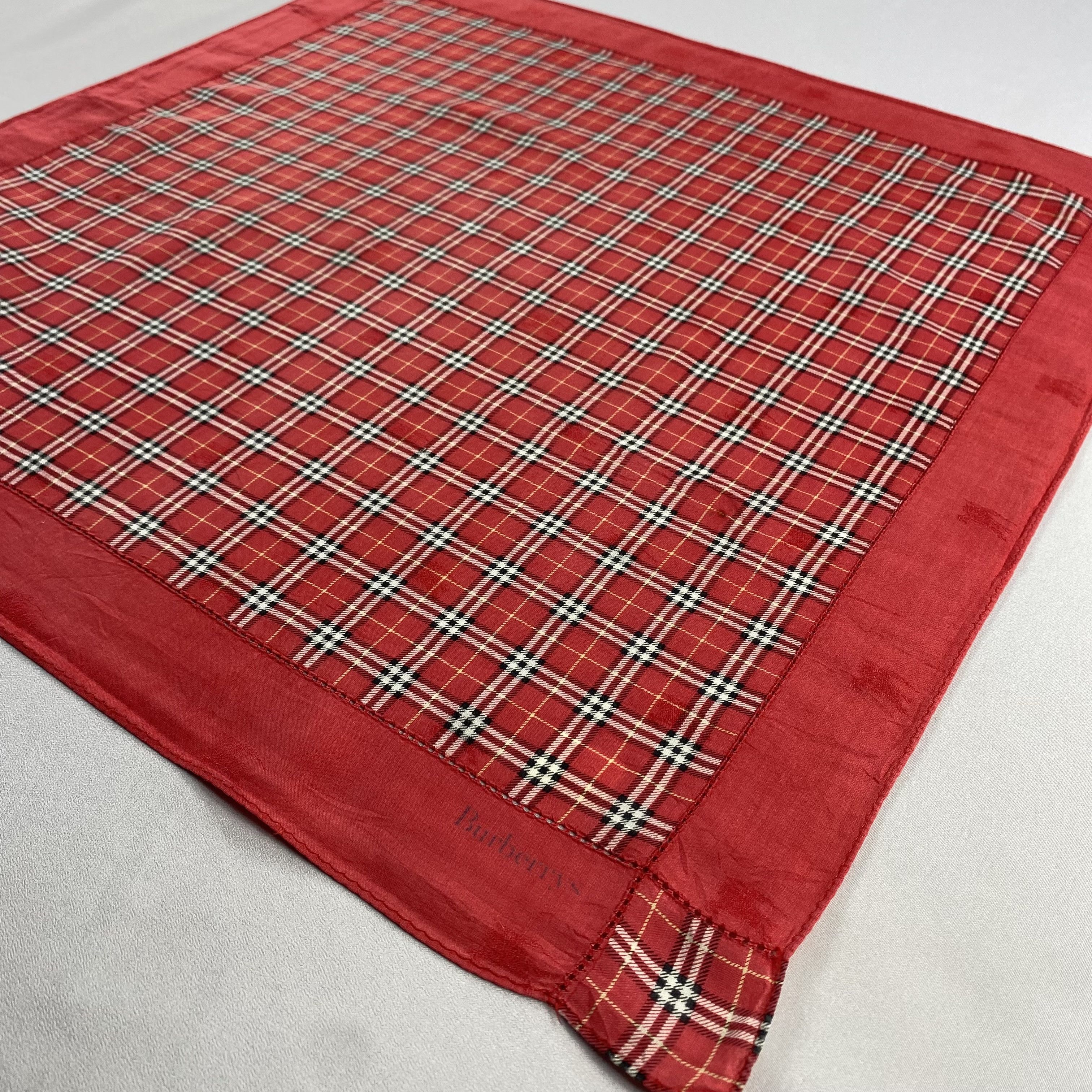 Burberry × Vintage Burberry Handkerchief / Neckerchief / Bandana-P1916 Size ONE SIZE - 2 Thumbnail