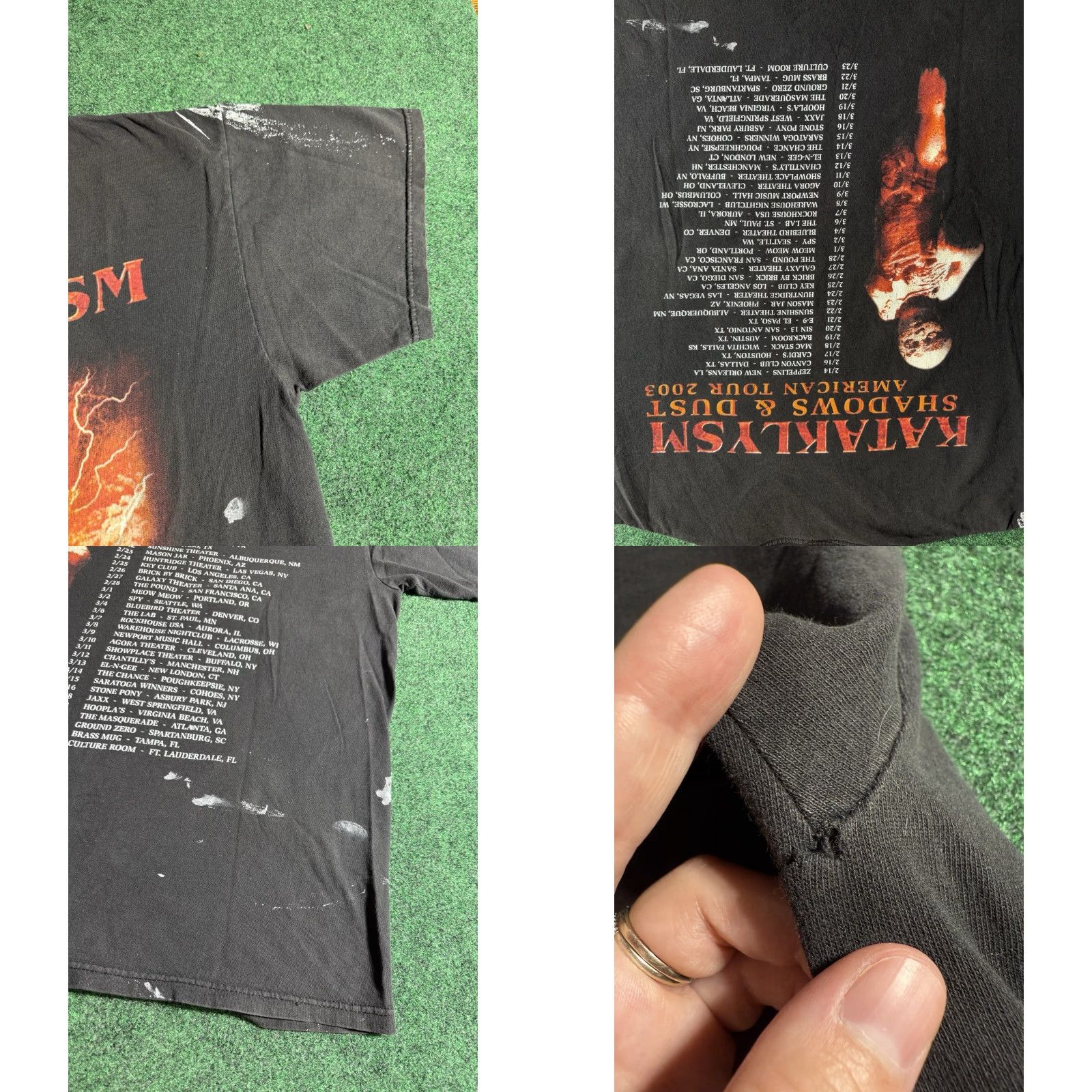 Delta VINTAGE Kataklysm Shadows and Dust 2003 T-Shirt XL Black Unisex Short Sleeve Graphic Tee 2003 Death Metal, Delta Size US XL / EU 56 / 4 - 8 Thumbnail