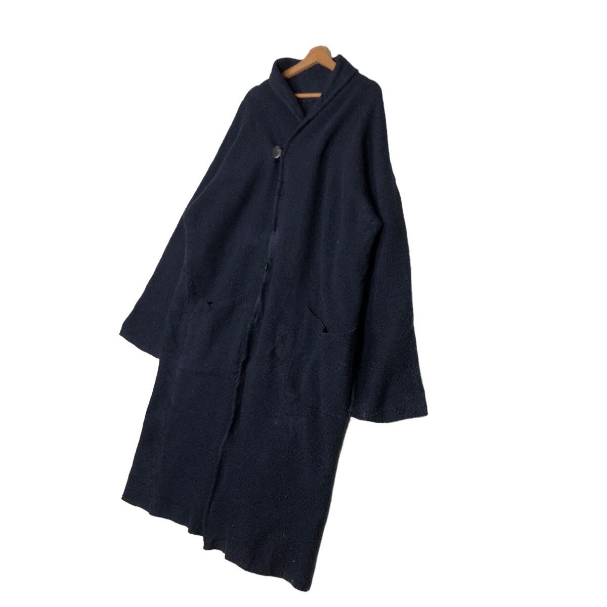 Issey Miyake 🔥Rich Black - Long Fly Coats Jacket Jungmen Japan Size US L / EU 52-54 / 3 - 2 Thumbnail