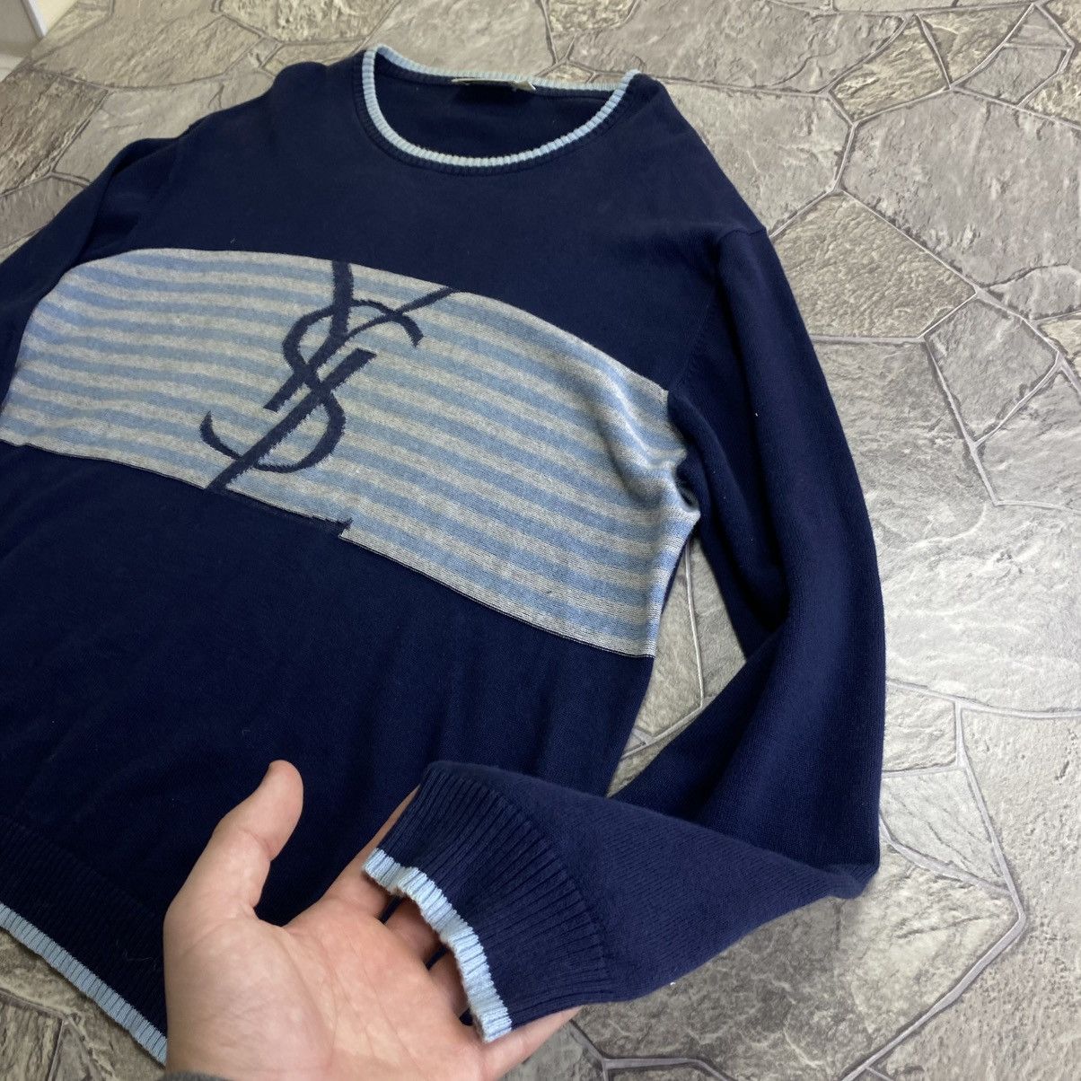 Yves Saint Laurent YSL Yves Saint Lauren big logo vintage sweater Size US XL / EU 56 / 4 - 8 Thumbnail