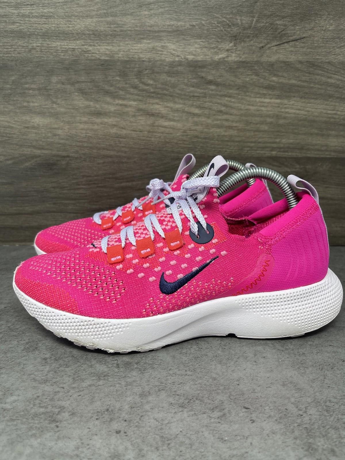 Nike Nike React Escape Run Shoes Womens Size 8 Pink Flyknit FK Size US 8 / IT 38 - 1 Thumbnail