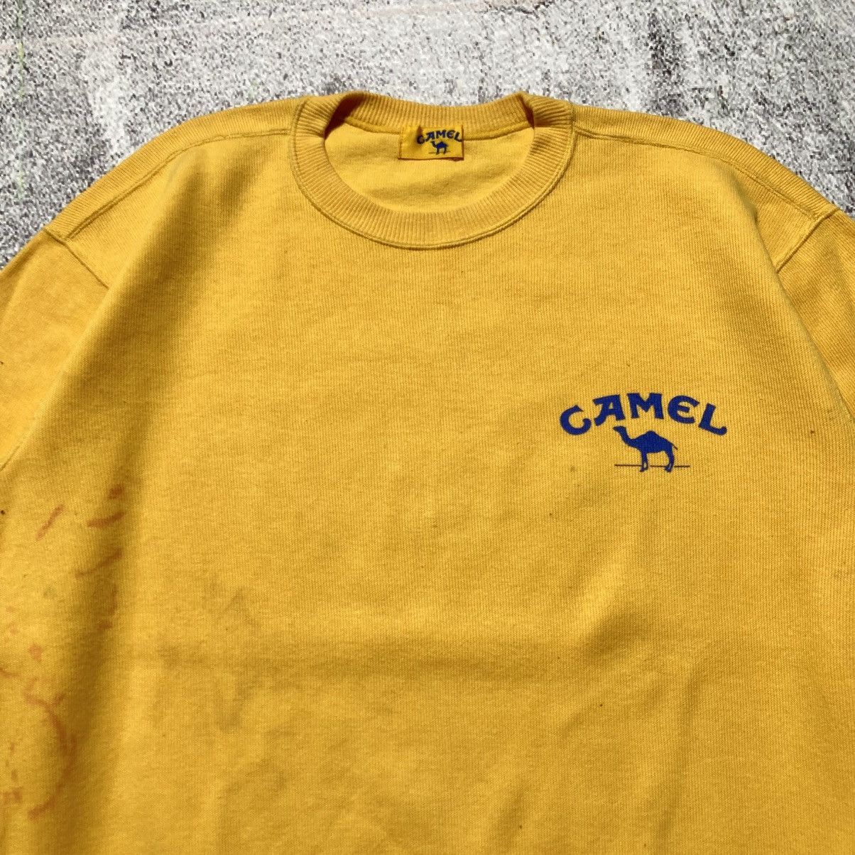 Honda Vintage 80s Camel F1 Team Lotus Honda Crewneck Yellow Size US XL / EU 56 / 4 - 8 Thumbnail