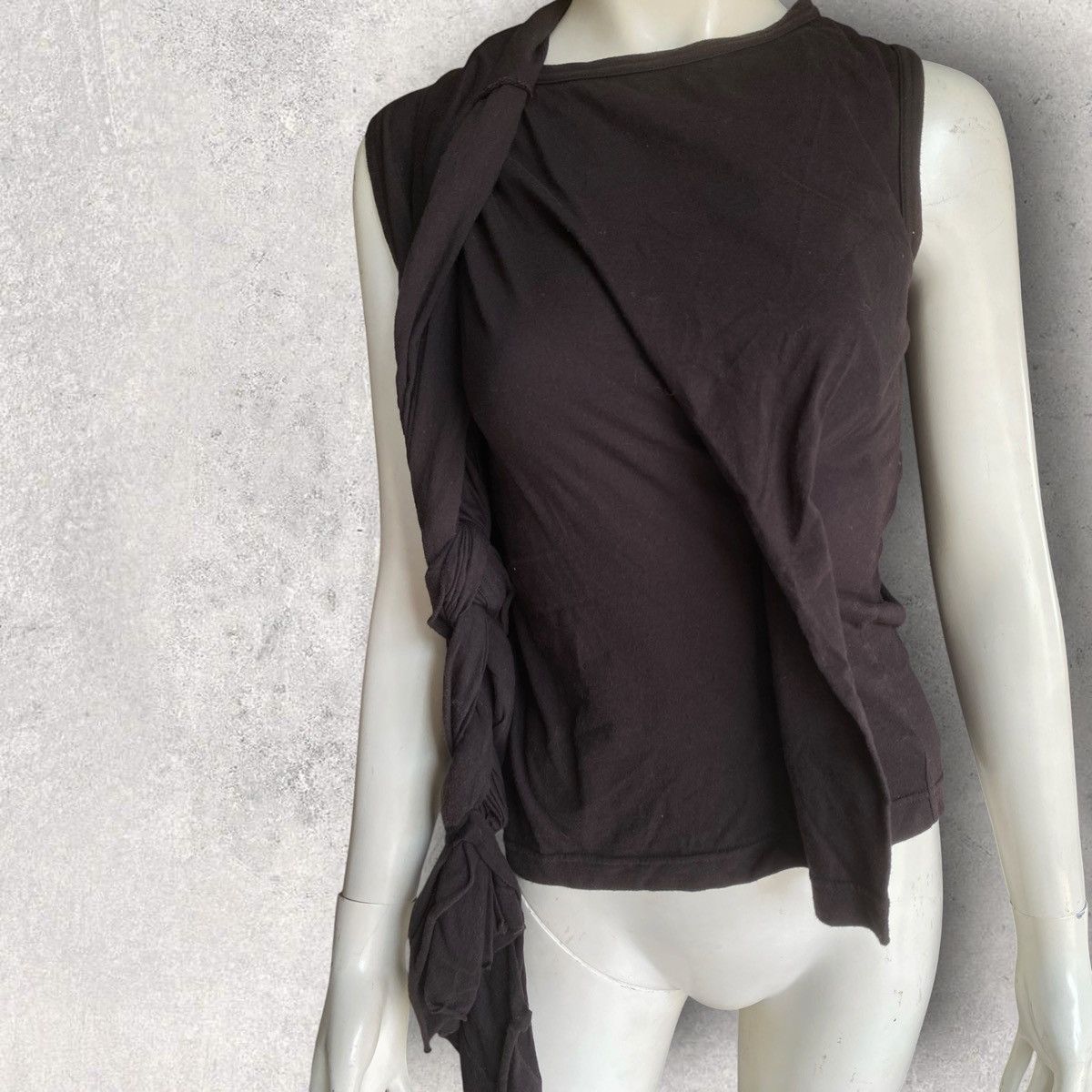 Comme des Garcons Vintage SS03 Wrap Asymmetric Knot T Shirt Size M / US 6-8 / IT 42-44 - 3 Thumbnail