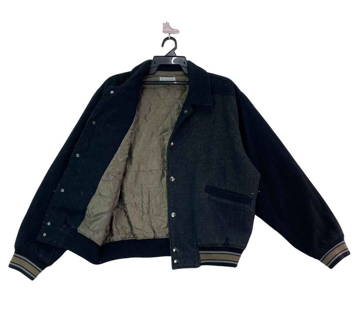 Johnbull Vtg 90s Johnbull Zozou varsity jacket leather sleeves Size US L / EU 52-54 / 3 - 3 Thumbnail