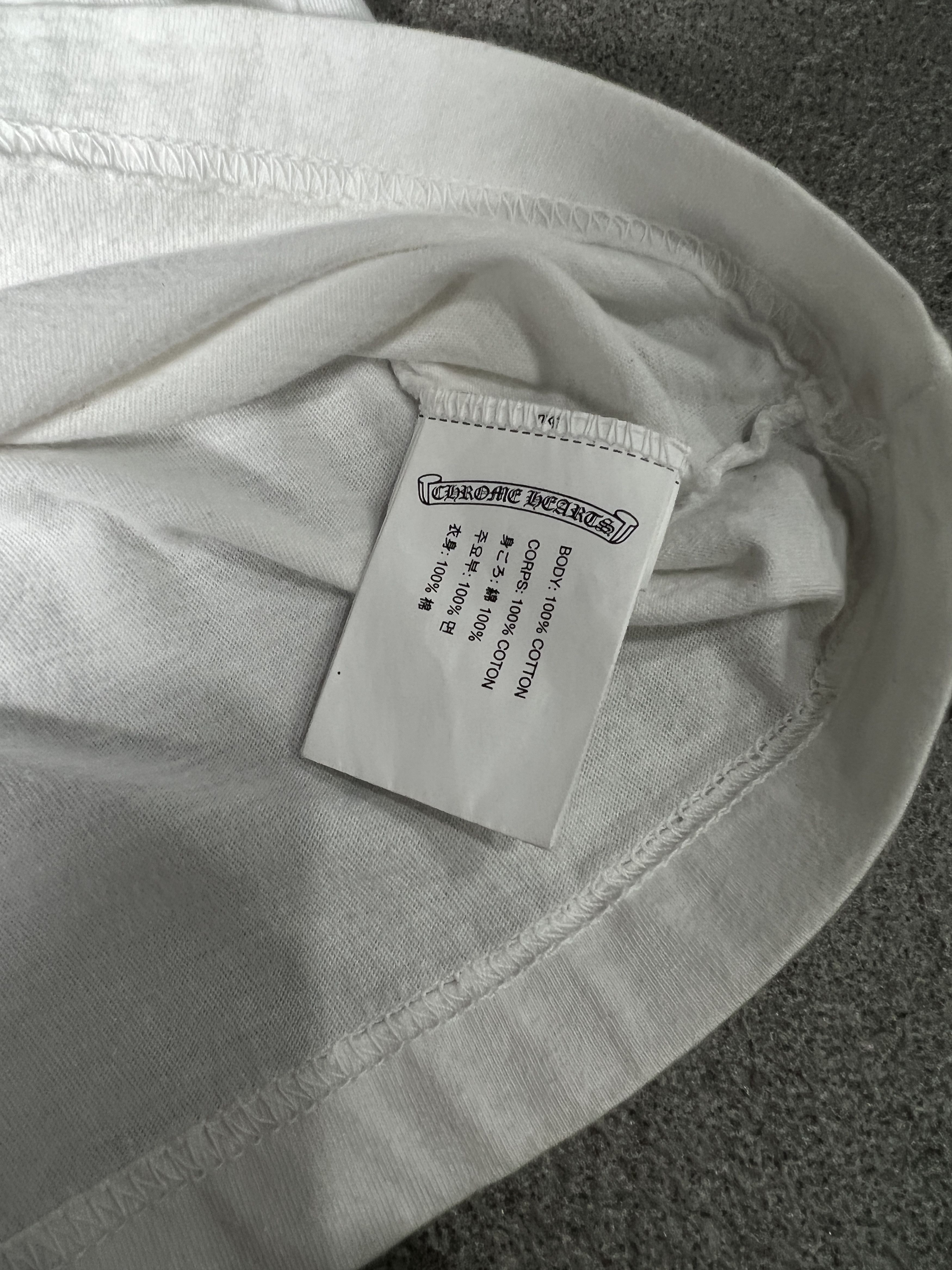 Chrome Hearts Chrome Hearts Gradient Logo L/S Tee White XL USA Size US XL / EU 56 / 4 - 5 Thumbnail