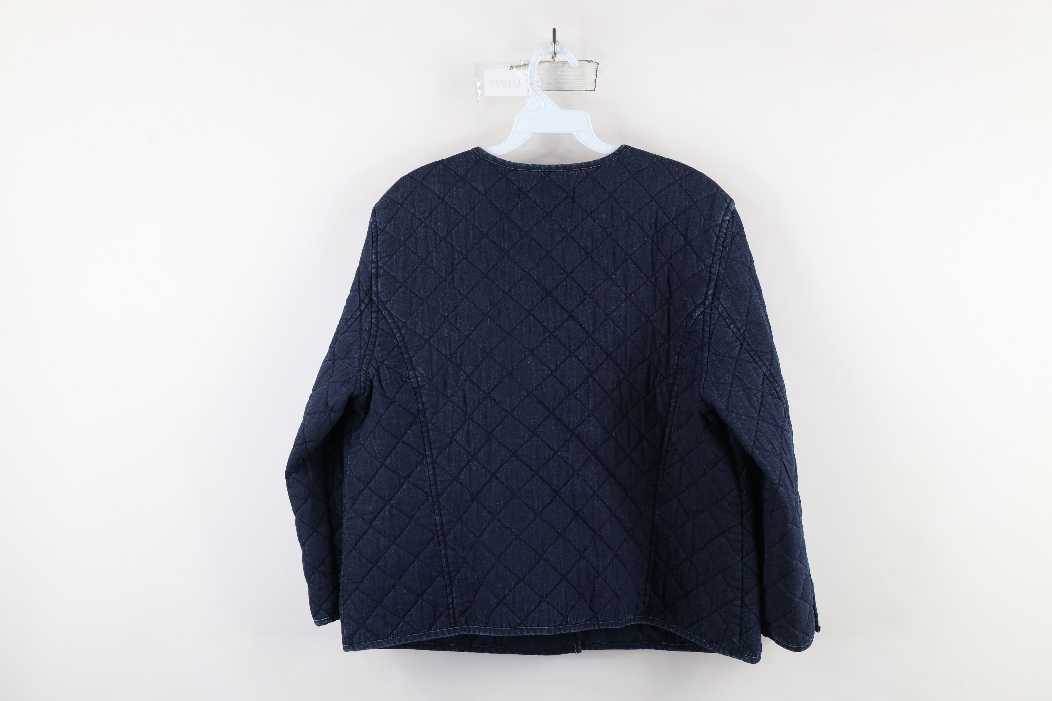 Ralph Lauren × Vintage Vintage 90s Ralph Lauren Full Button Jacket Indigo Blue Size XL / US 12-14 / IT 48-50 - 10 Thumbnail