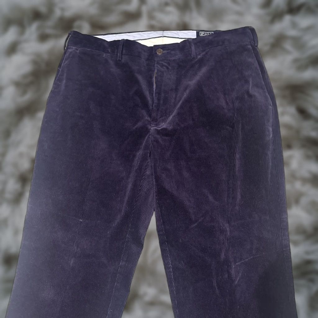 Polo Ralph Lauren VINTAGE Polo Ralph Lauren Pants Mens 38x29 Purple Corduroy Pleated Baggy Chino Size US M / EU 48-50 / 2 - 1 Thumbnail