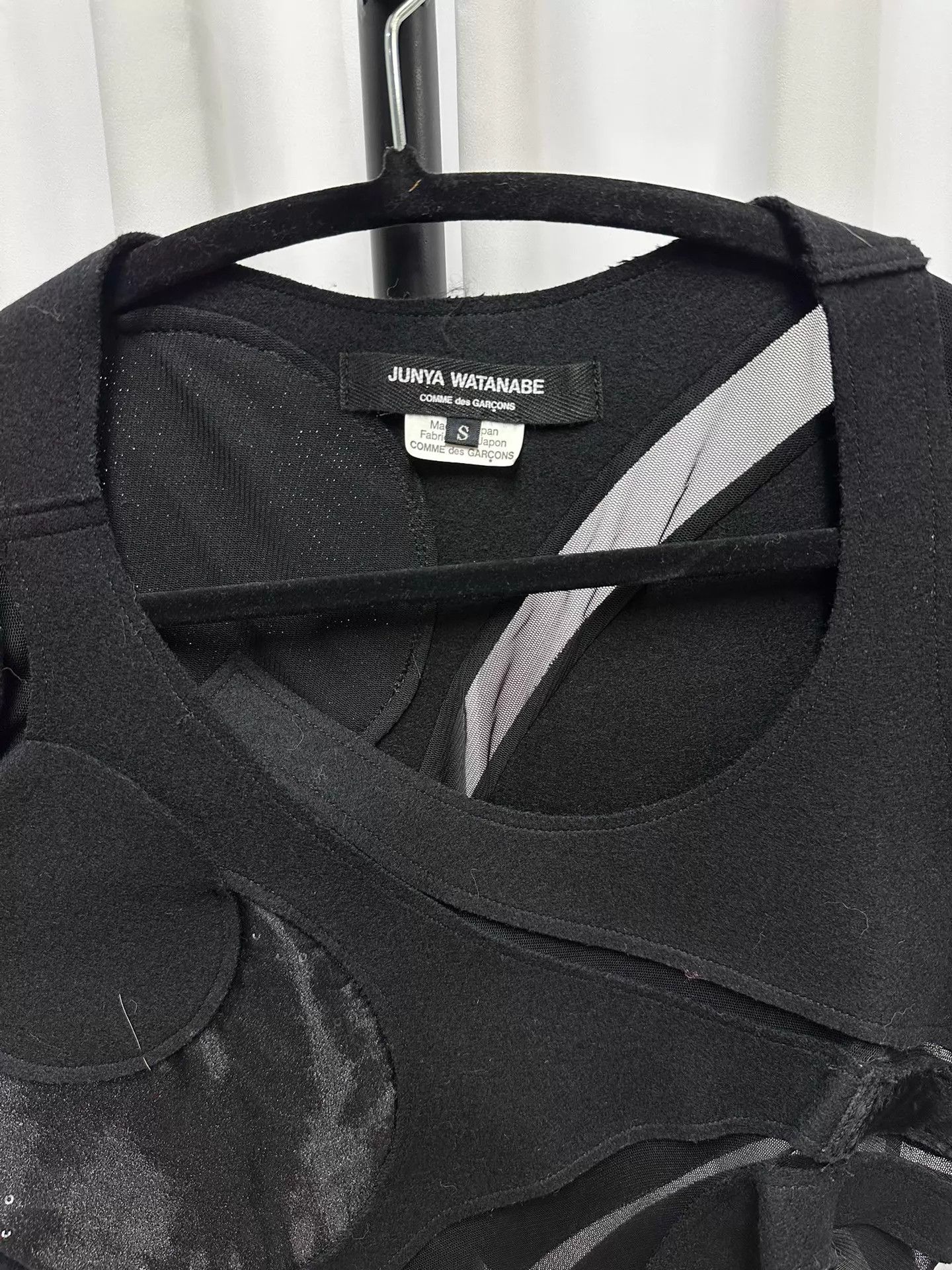 Junya Watanabe Junya Watanabe 14AW Deconstructed Panelled Black Dress Size S Size S / US 4 / IT 40 - 4 Thumbnail