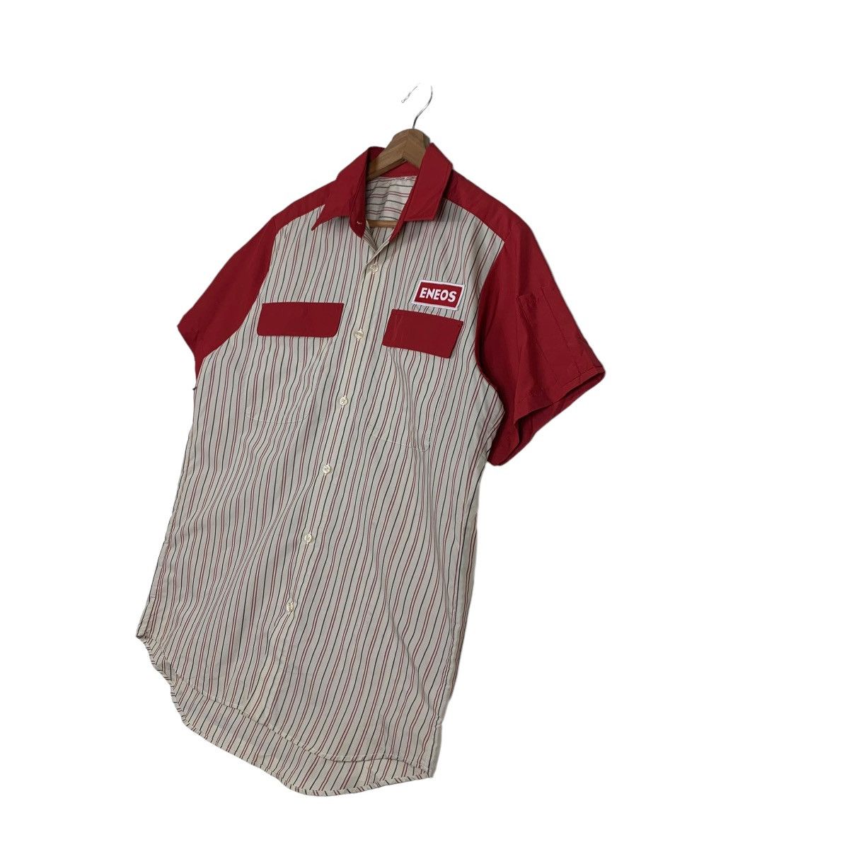 Japanese Brand Vintage ENEOS Work Shirt #0159-C8 Size US M / EU 48-50 / 2 - 2 Thumbnail