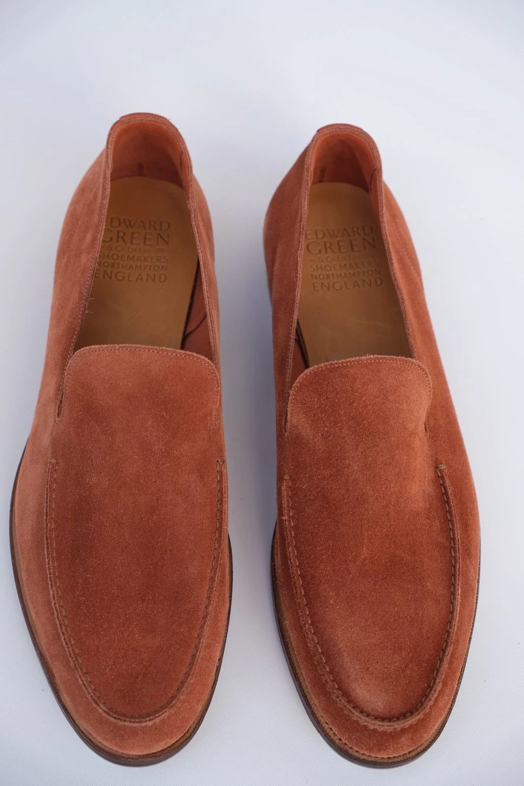 Edward Green New Edward Green Hampton Salmon Suede Loafers UK 10.5 /US 11 Size US 11 / EU 44 - 2 Thumbnail