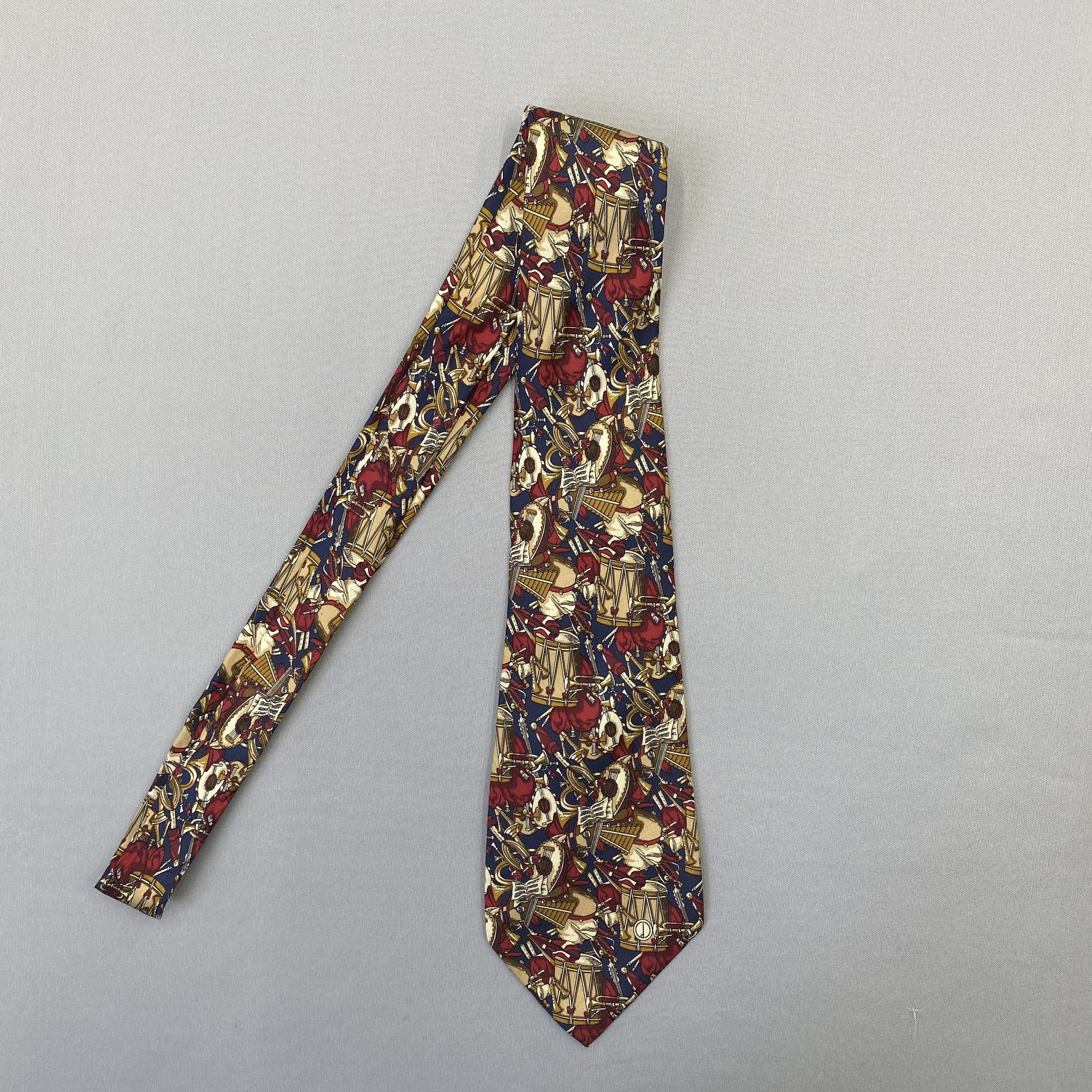Alfred Dunhill Vintage Alfred Dunhill SILK Necktie Cravate Pure Silk Size ONE SIZE - 4 Thumbnail