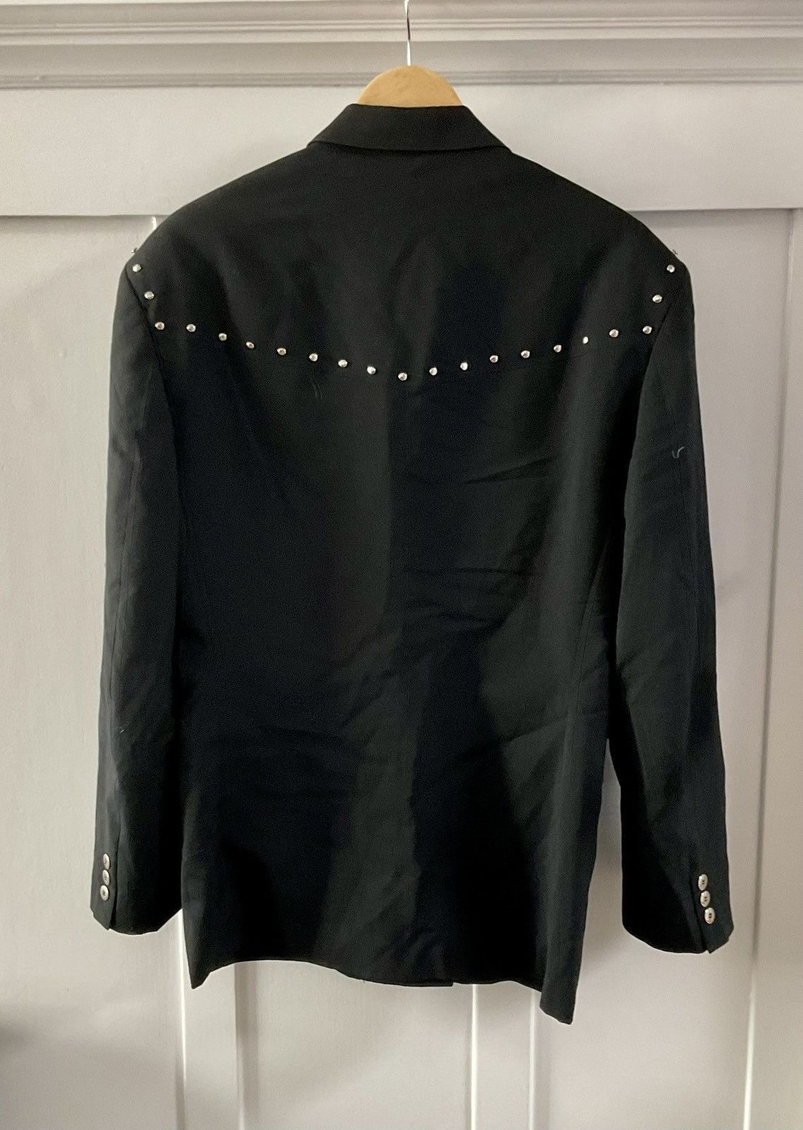 Claude Montana Vintage Claude Montana Mens Wool Studded Cowboy Blazer Size 50R - 3 Thumbnail