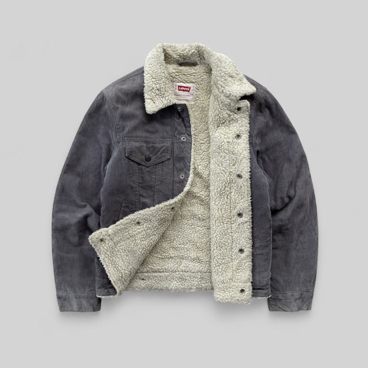 Levi's Vintage Clothing 🔥 Levis Men's Sherpa Corduroy Trucker Jacket Size US S / EU 44-46 / 1 - 5 Thumbnail