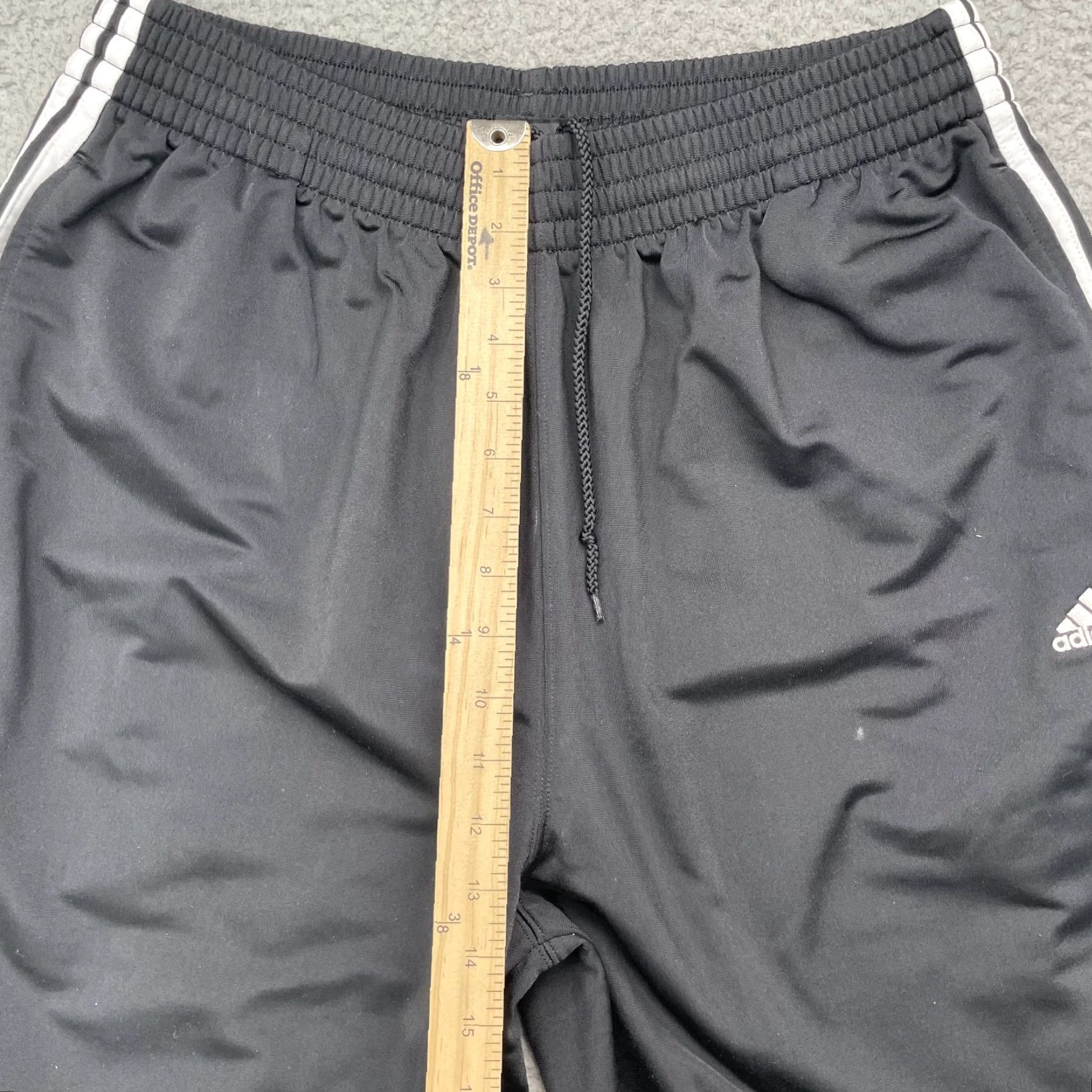 Adidas VINTAGE adidas Track Pants Women XL Black Running Soccer Training Sportswear 90s Size 26" / US 2 / IT 38 - 4 Thumbnail