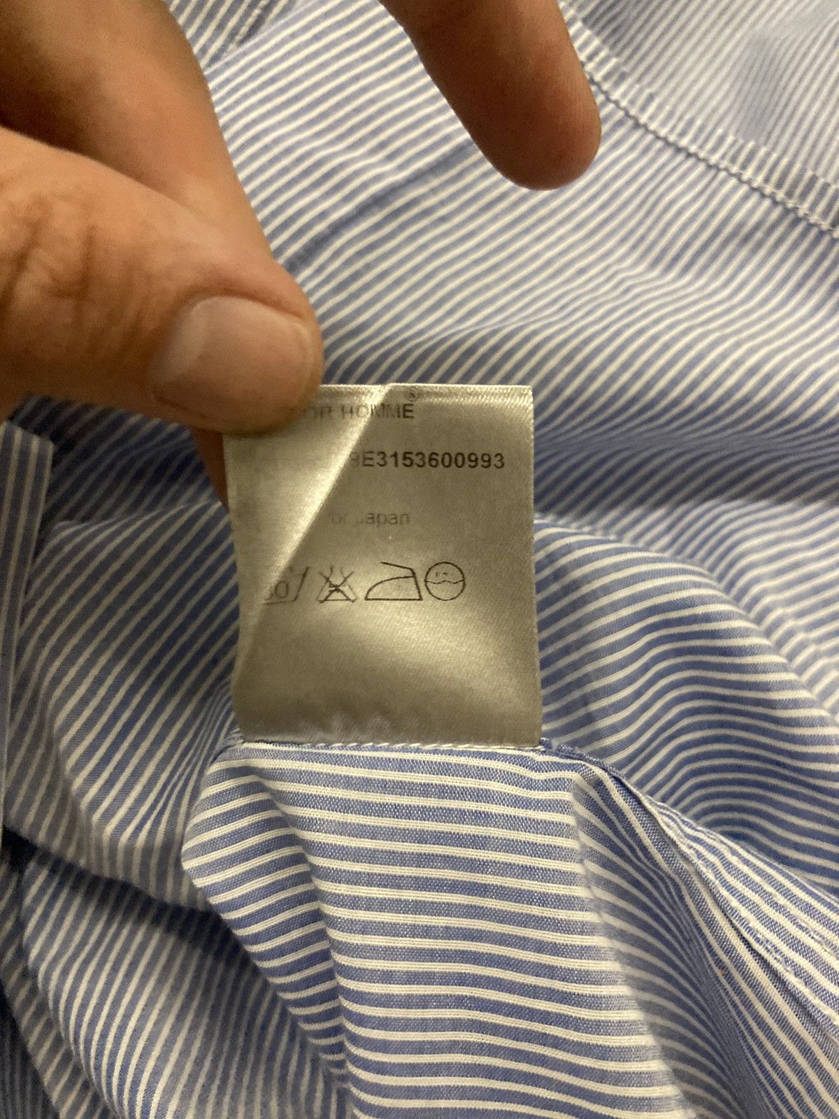 Dior × Hedi Slimane Dior Homme Shortsleeve Shirt Size US S / EU 44-46 / 1 - 5 Thumbnail