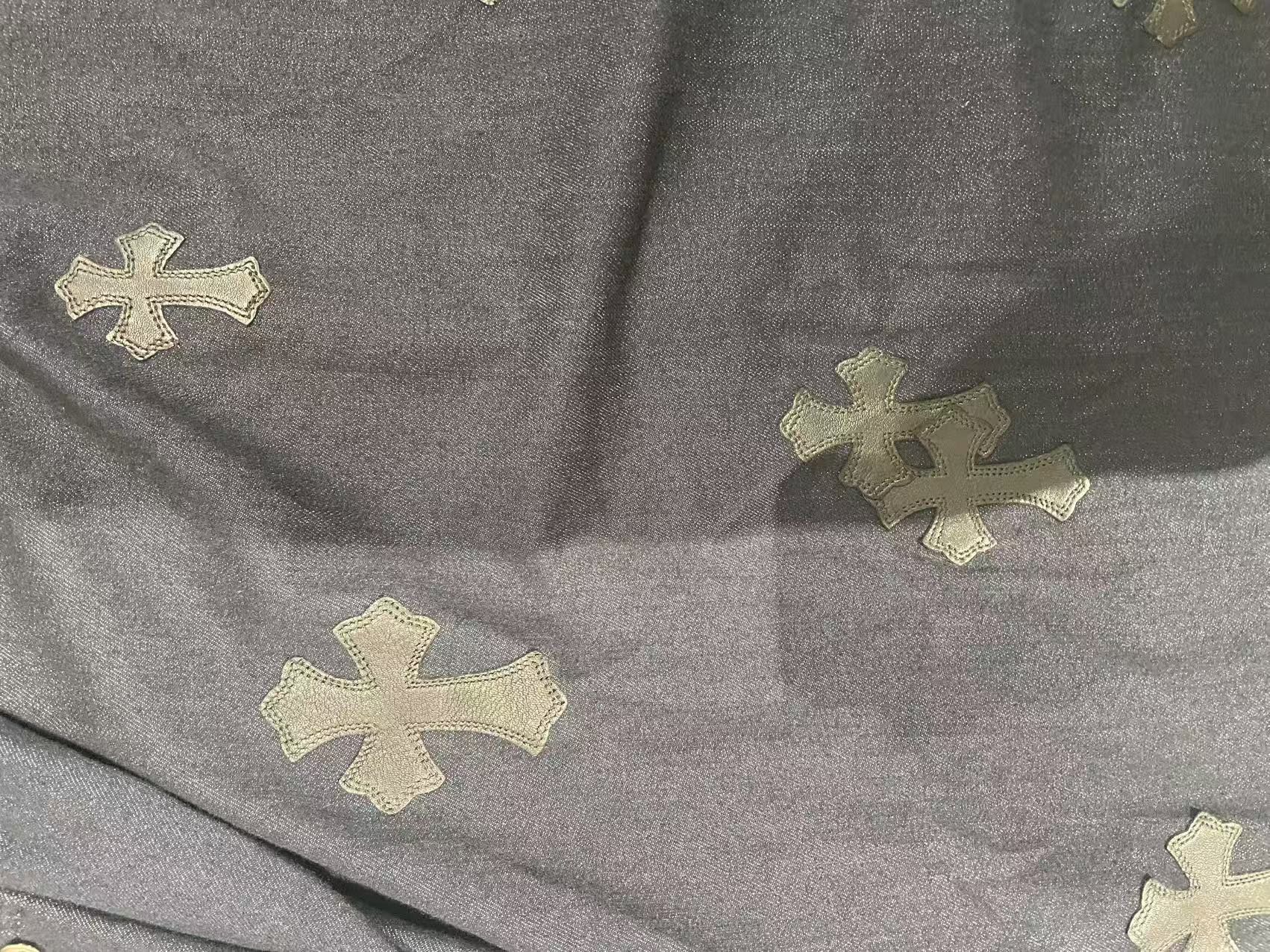 Chrome Hearts Chrome Hearts Soft Denim Cross Patch Blue Malhal Kita Shirt Size US S / EU 44-46 / 1 - 7 Thumbnail