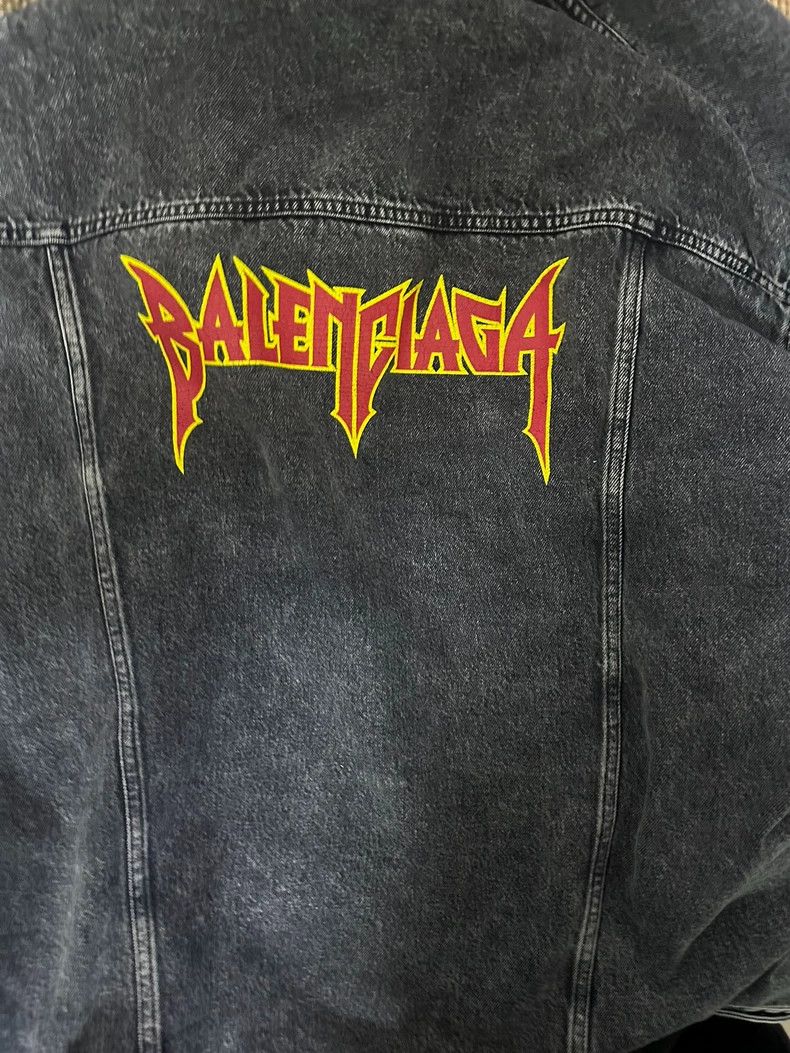 Balenciaga Balenciaga size 1 Flaming denim jacket Size US XS / EU 42 / 0 - 2 Thumbnail