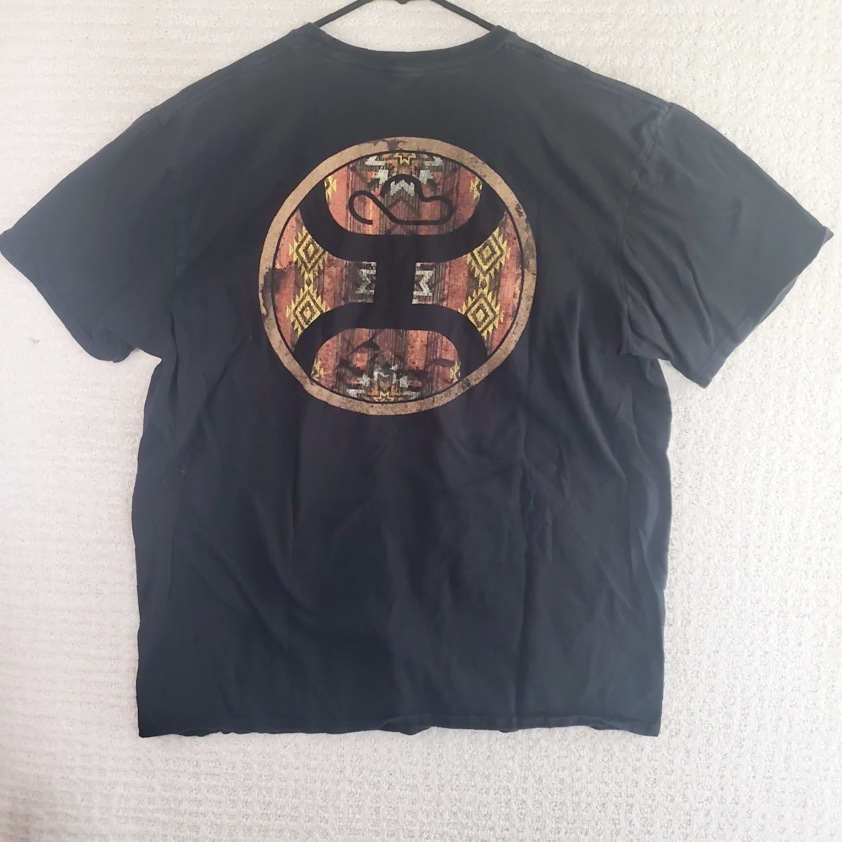 Vintage Hooey Tee Shirt Mens Size L Black Front Back Graphic Print Cotton Logo Short Sleeve T-Shirt Regular Fit Size US L / EU 52-54 / 3 - 7 Thumbnail