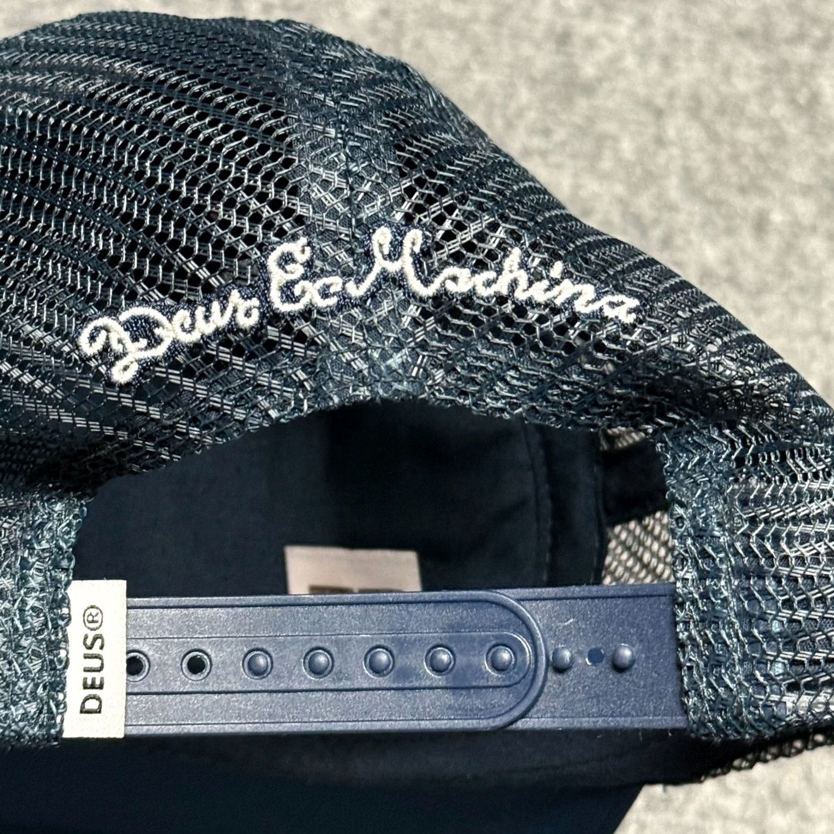 Deus Ex Machina Deus ex Machina Hat Cap Blue Ex Machina Trucker Snapback Adjustable Men One Size Embroidered Size ONE SIZE - 7 Thumbnail