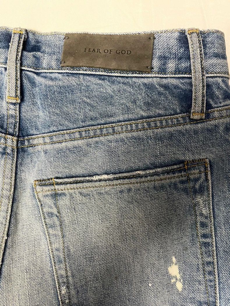 Fear of God Fear of God Blue splash ink Size US 30 / EU 46 - 3 Thumbnail