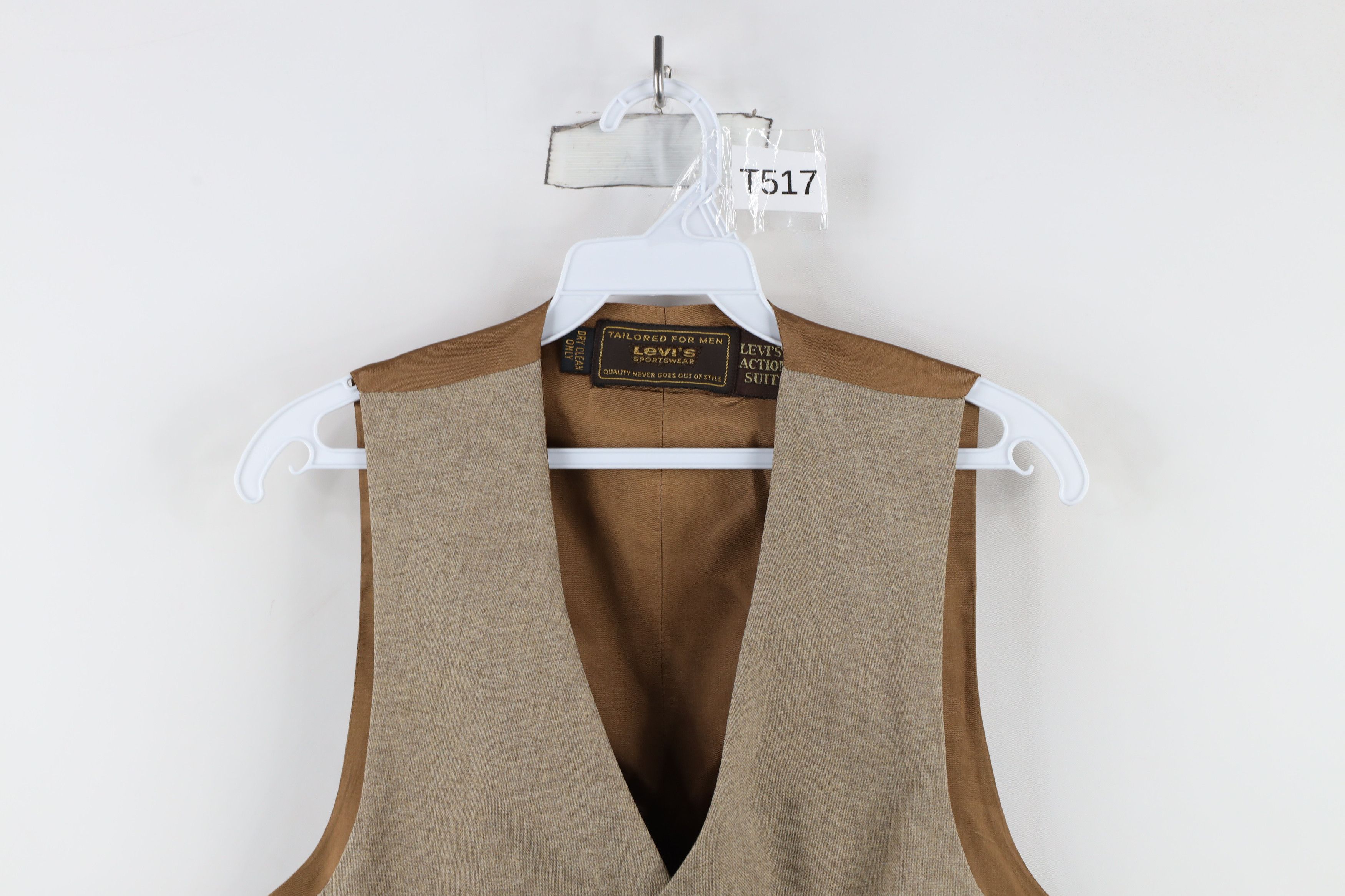 Levi's × Vintage Vintage 70s Levis Button Suit Vest Jacket Brown USA Size US M / EU 48-50 / 2 - 2 Thumbnail