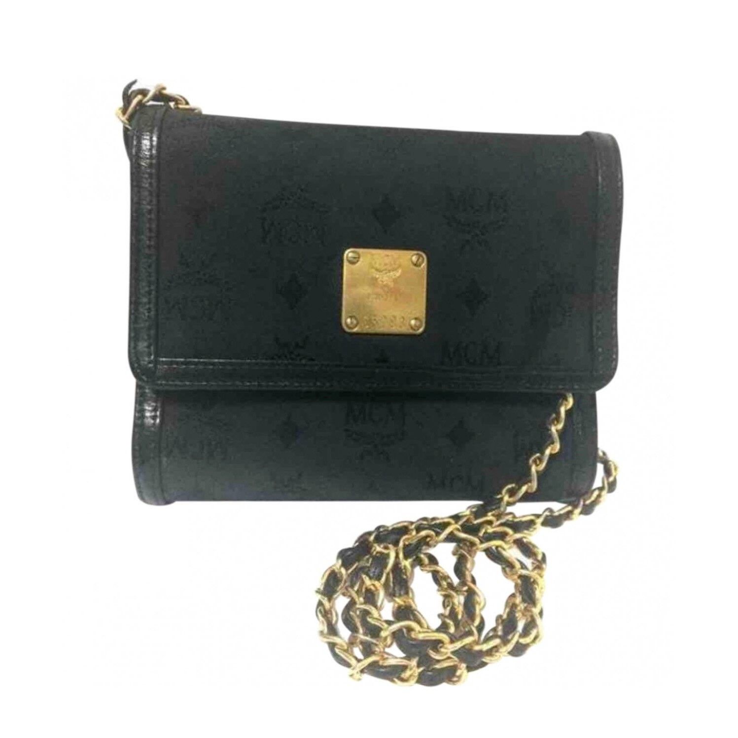 MCM Vintage MCM black nylon monogram clutch shoulder bag Size ONE SIZE - 1 Thumbnail