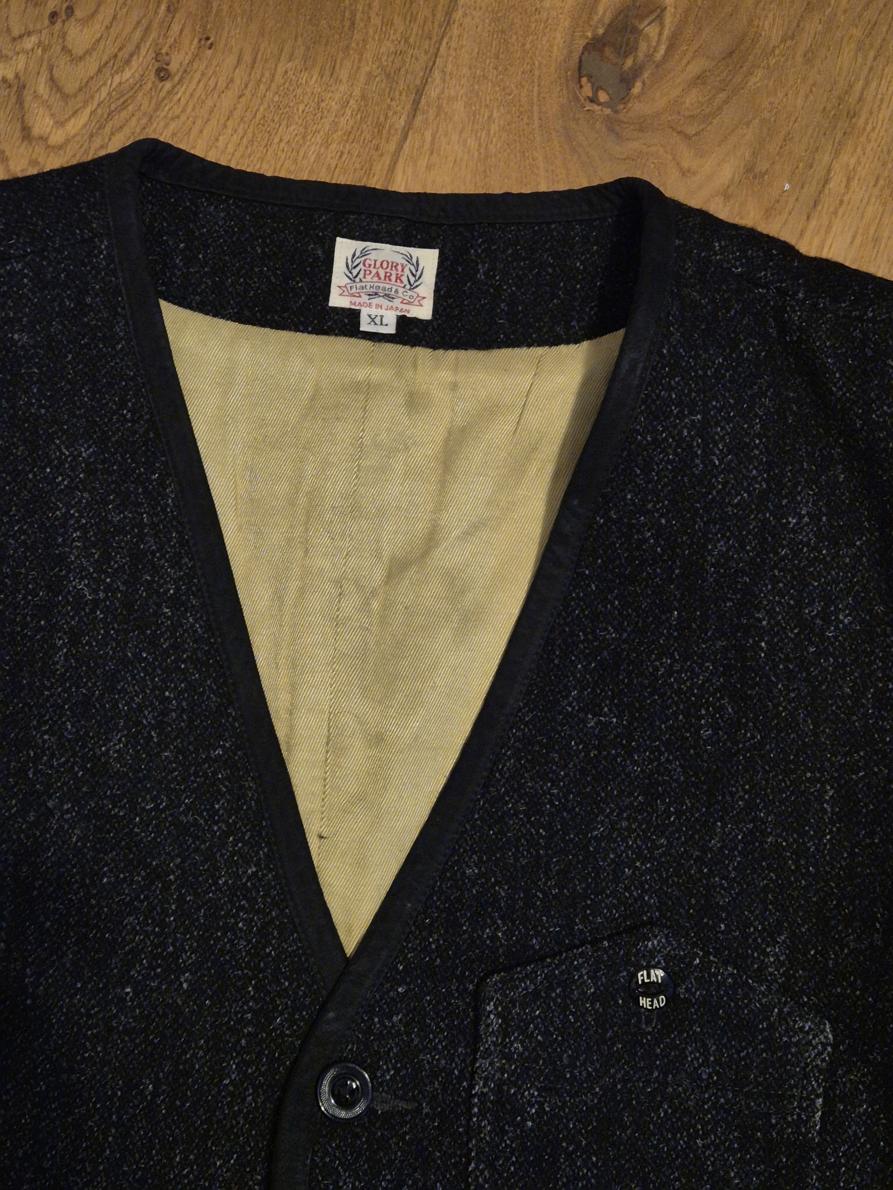 The Flat Head The Flat Head black felt vest Size 54R - 3 Thumbnail