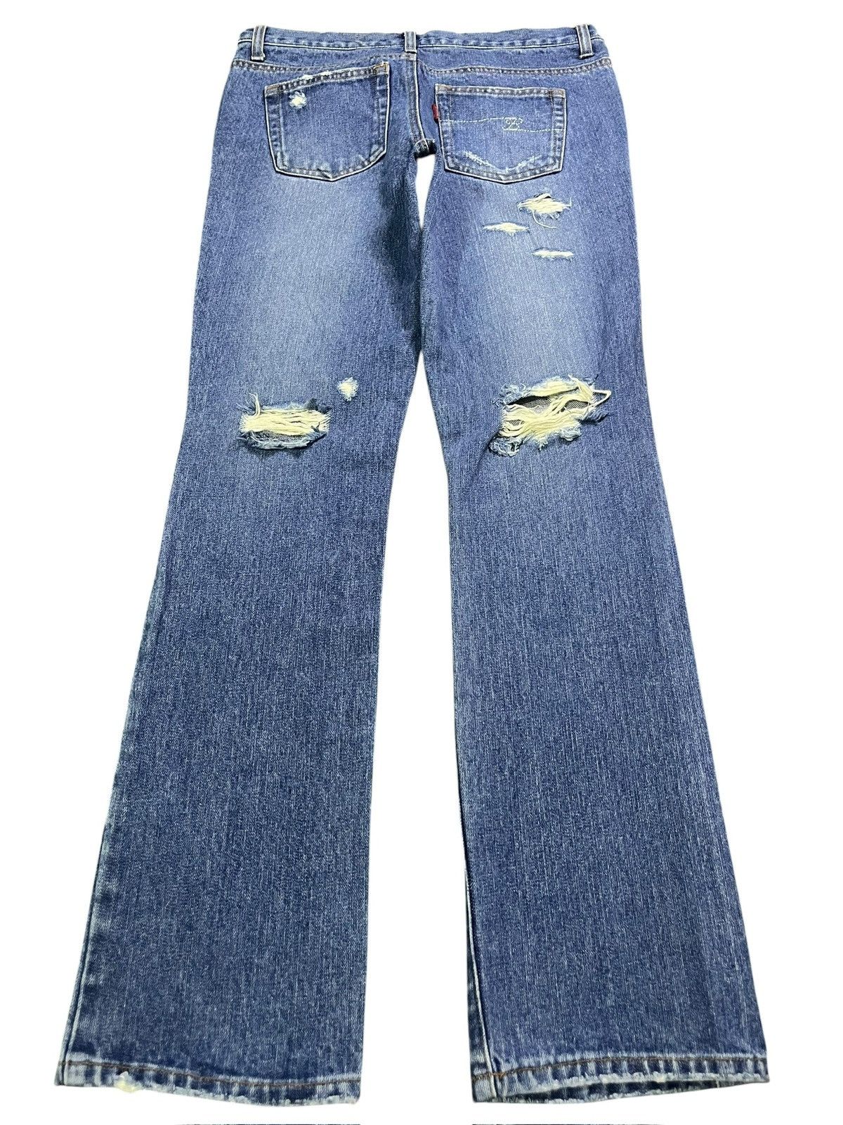 Diesel Vintage Japanese Brand Distressed Flare Jeans Size 29" - 2 Thumbnail