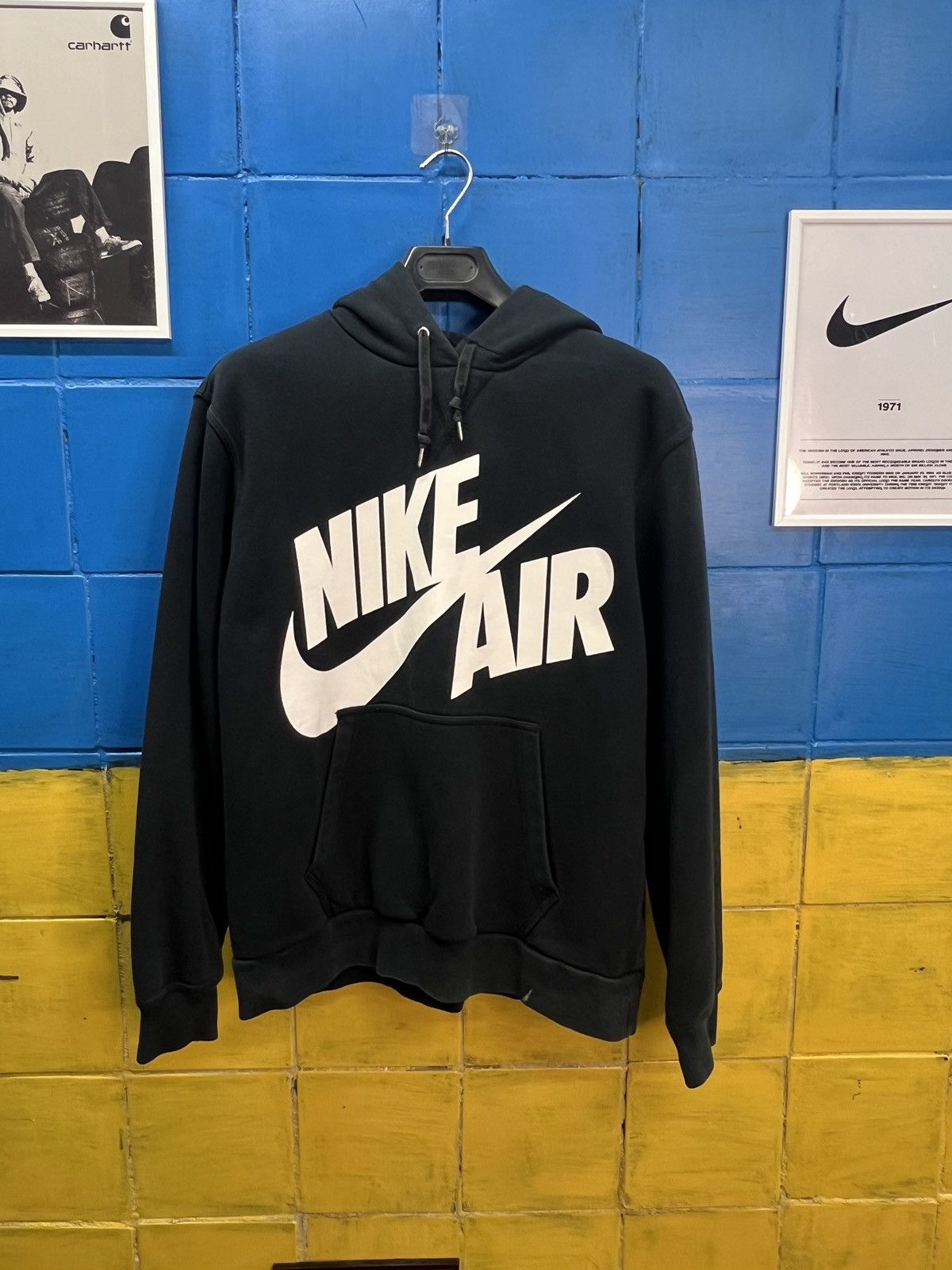 Nike × Vintage Nike Vintage Hoodie Big Logo swooch Size US L / EU 52-54 / 3 - 1 Thumbnail