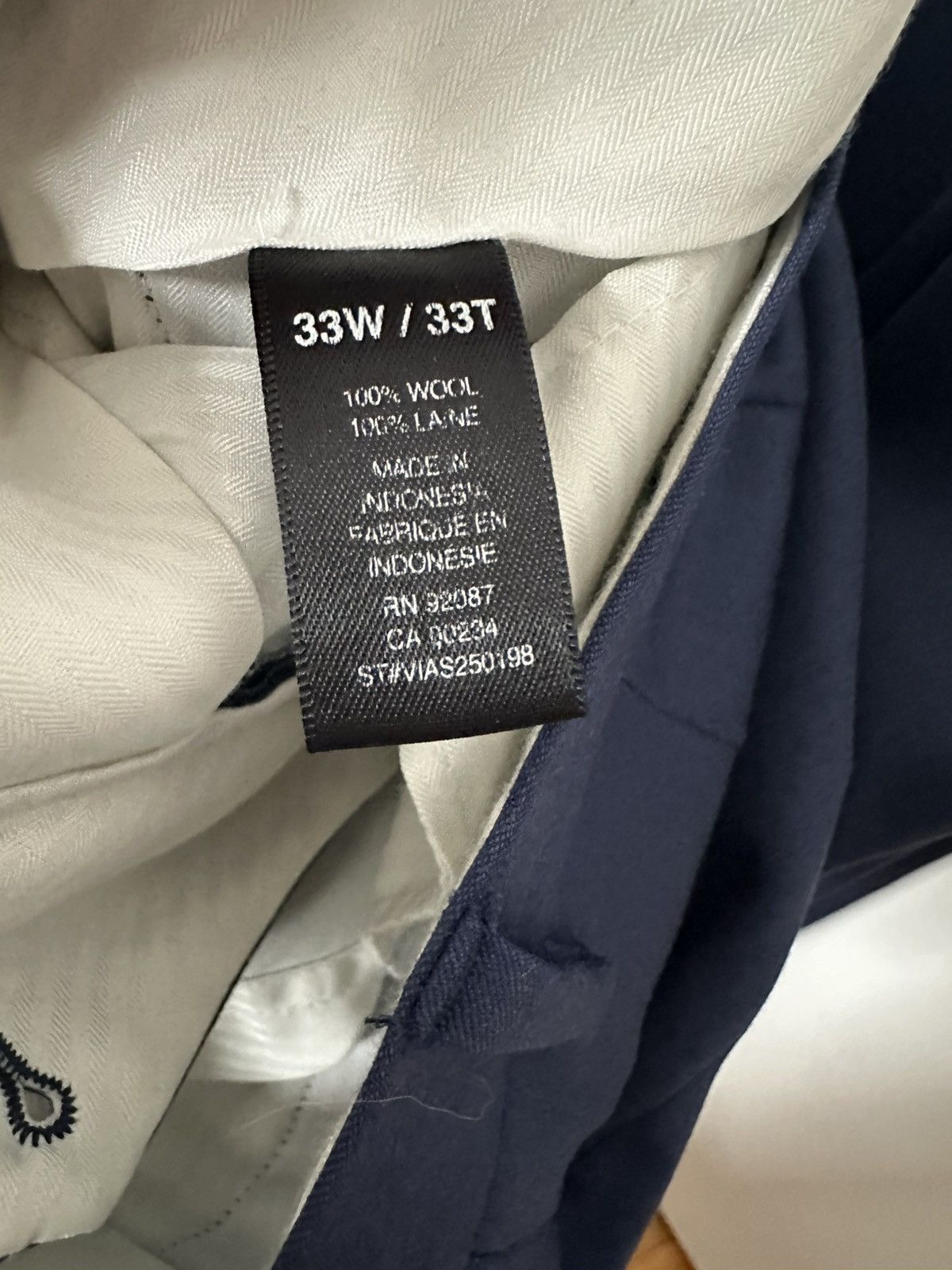 Saks Fifth Avenue Saks Fifth Avenue Blue Suit 40L 33W Size 40L - 7 Thumbnail