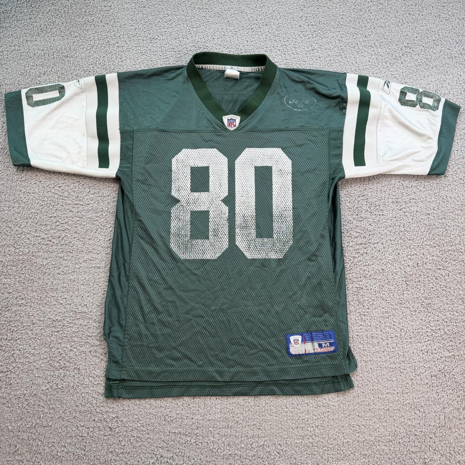 Reebok Wayne Chrebet #80 New York Jets Reebok NFL Jersey M Y2K Size US M / EU 48-50 / 2 - 1 Thumbnail