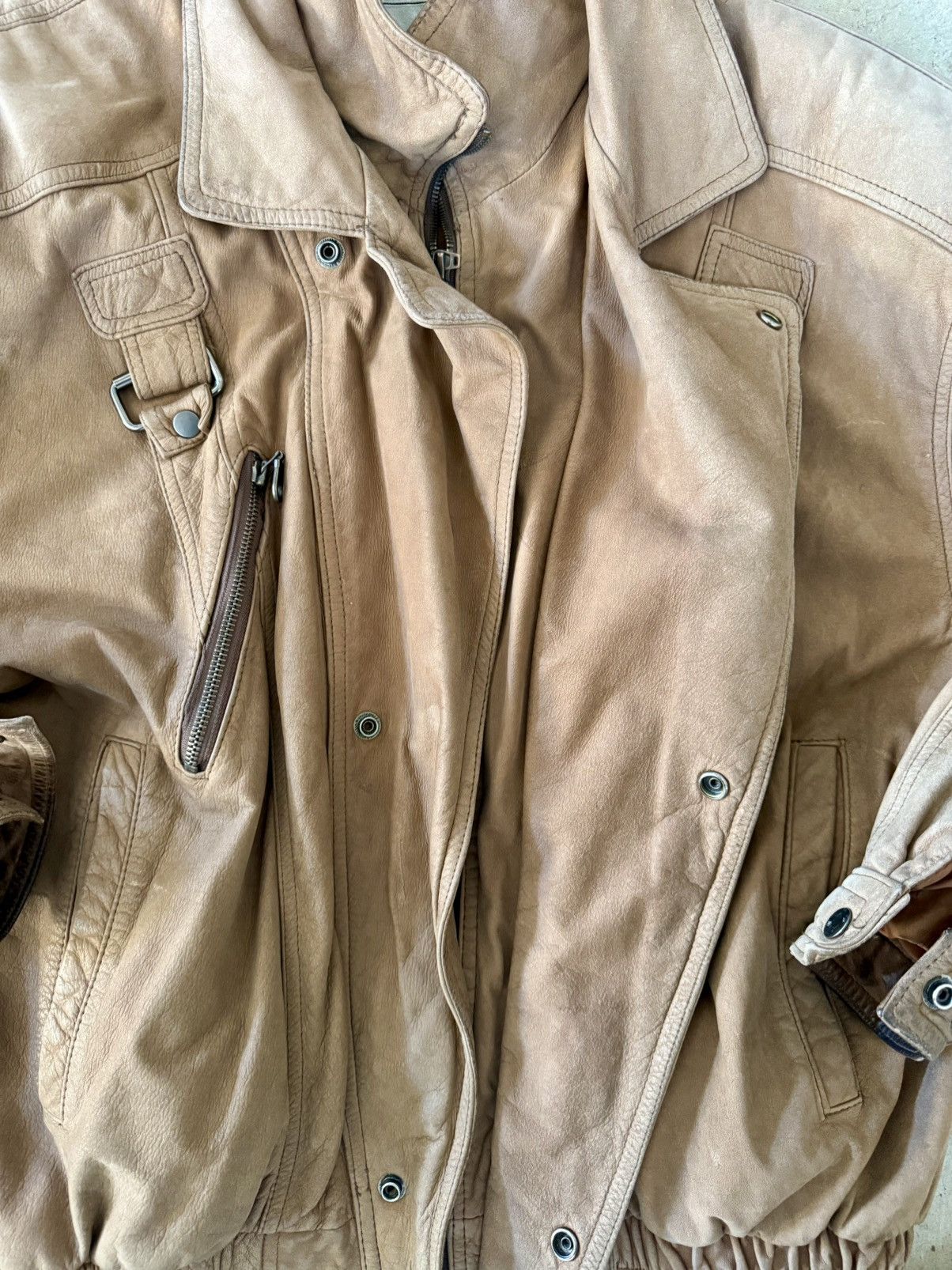 Wilsons Leather Vintage 80’s Leather Adventure Jacket Size US L / EU 52-54 / 3 - 3 Thumbnail