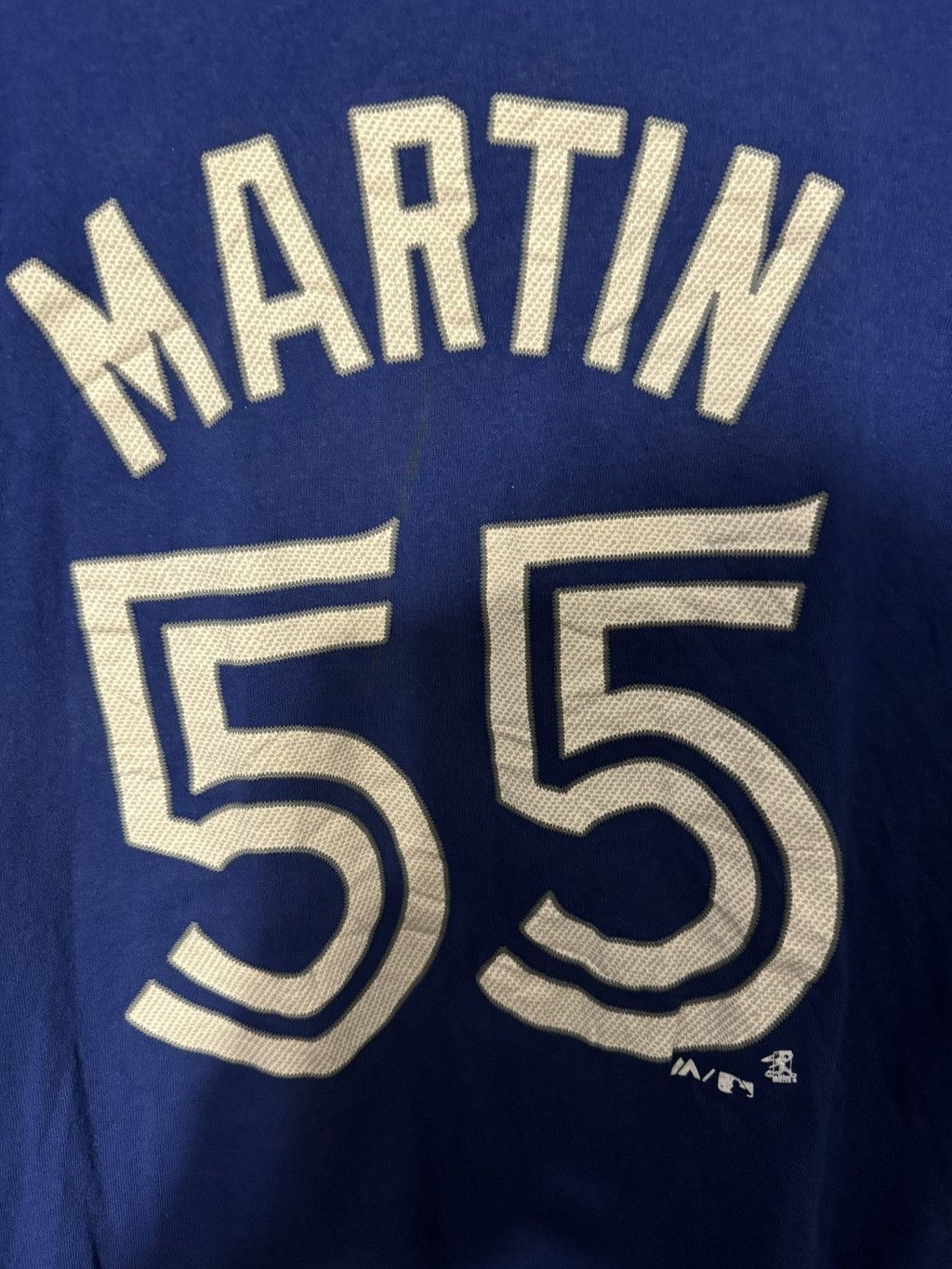 Majestic Toronto Blue Jays Russell Martin #55 Majestic Player Tee Men Size US L / EU 52-54 / 3 - 4 Thumbnail