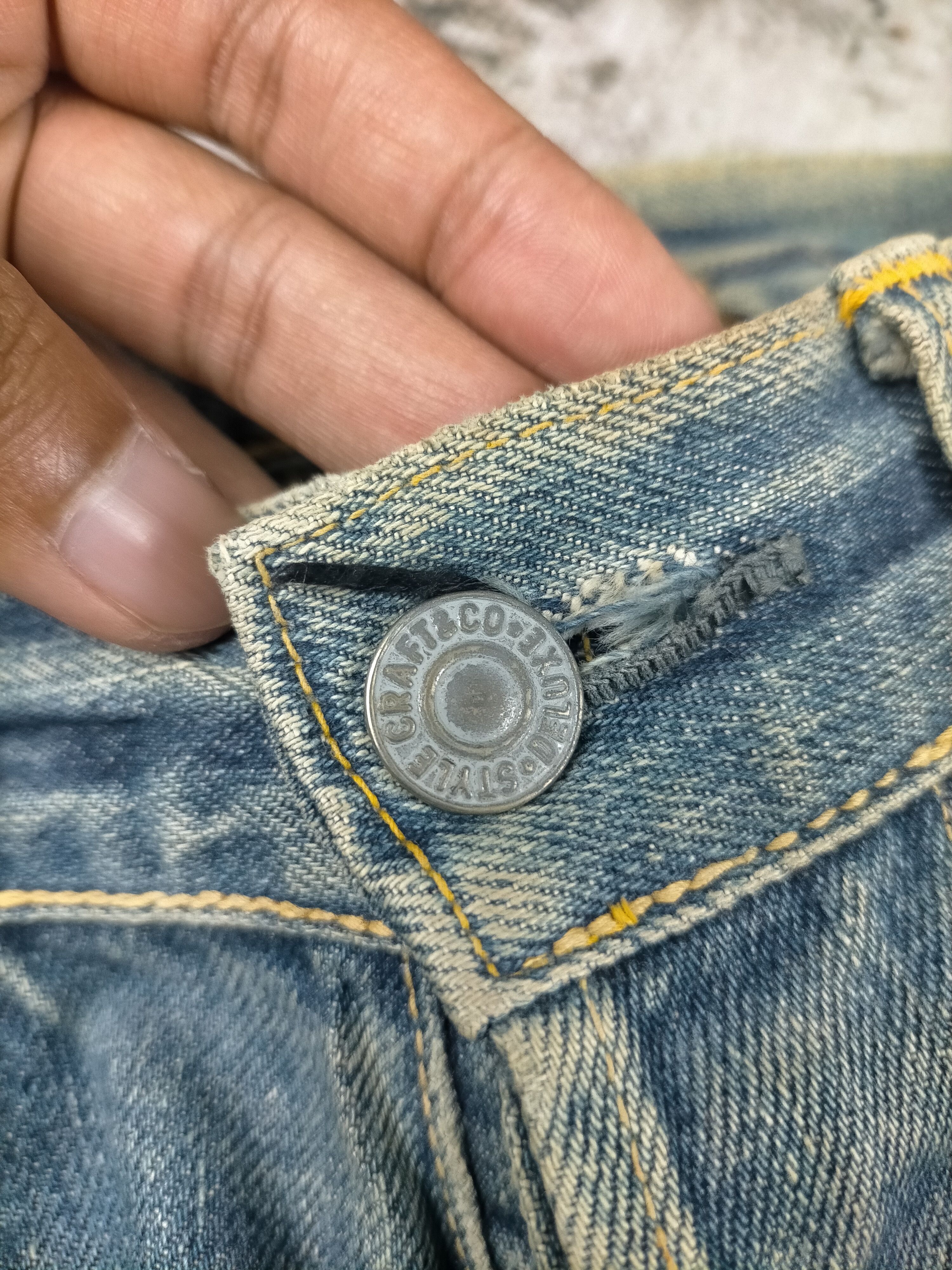 Evisu 🔥 Vintage 90s Evis Evisu Craft Selvedge Mudwash Jeans Size US 30 / EU 46 - 6 Thumbnail