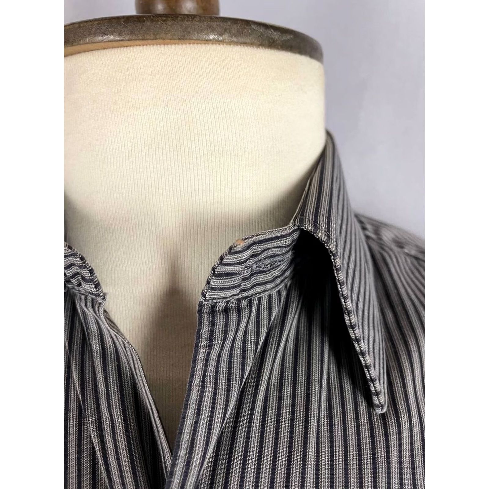 Lacoste Lacoste Shirt Size 38 Gray Striped Cotton Collared Short Sleeve Casual Mens Size US M / EU 48-50 / 2 - 6 Thumbnail