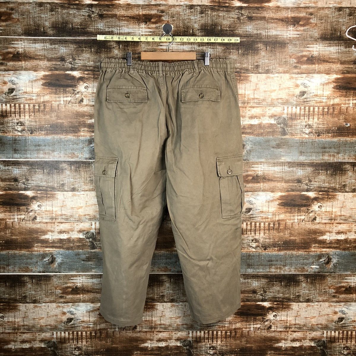 Japanese Brand Japanese Brand Brown Cargo Multipocket Pants #A2420 Size US 35 - 17 Thumbnail