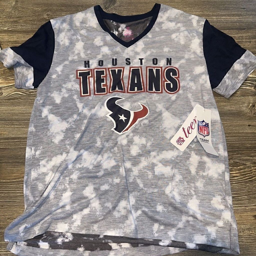 Target Basics Houston Texans Teens Juniors Med Short Sleeve Shirt. Gray. B Size M / US 6-8 / IT 42-44 - 1 Thumbnail