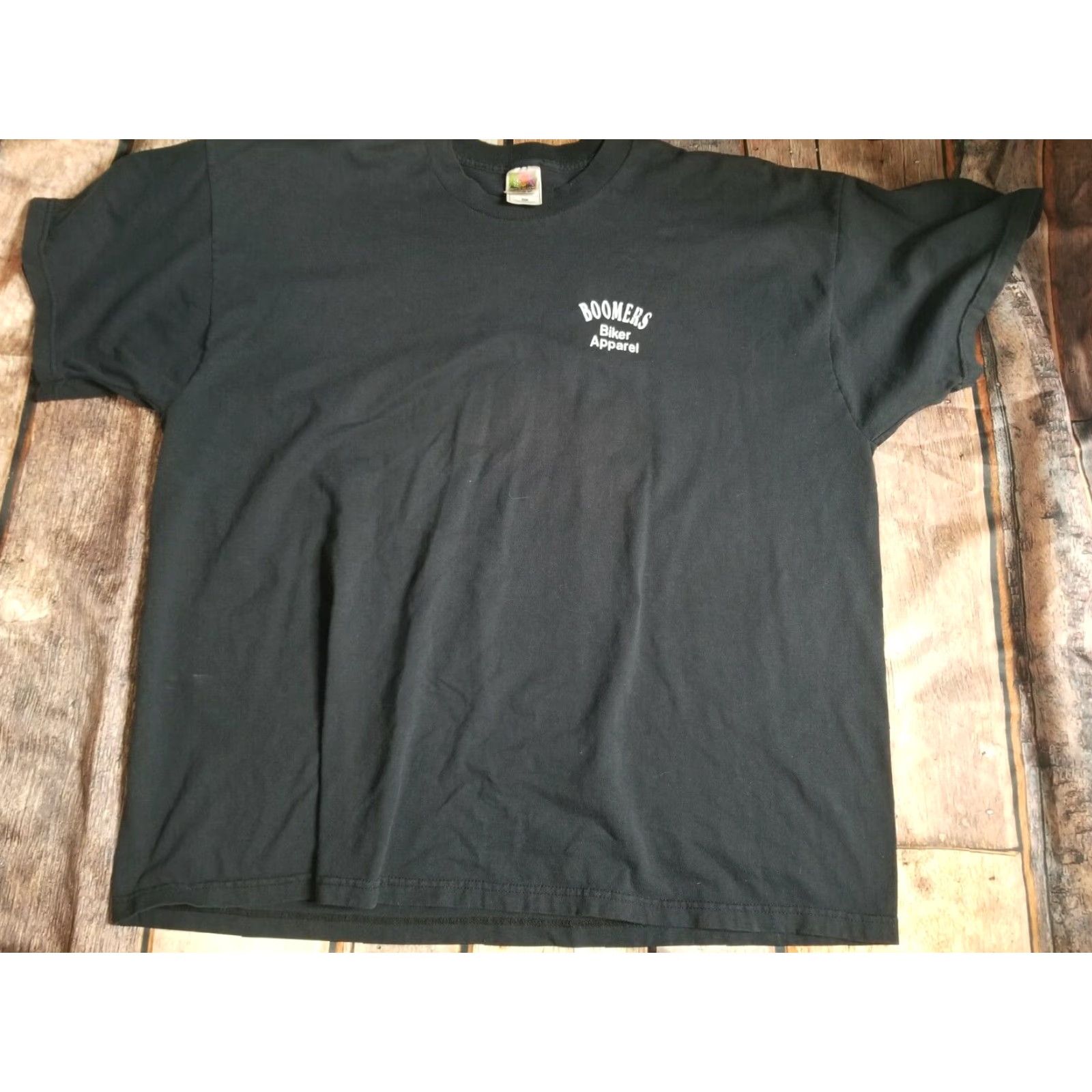Fruit Of The Loom Mens Retro XXL Biker Boomers Apparel T Shirt Distressed Double Sided Size US XXL / EU 58 / 5 - 2 Thumbnail