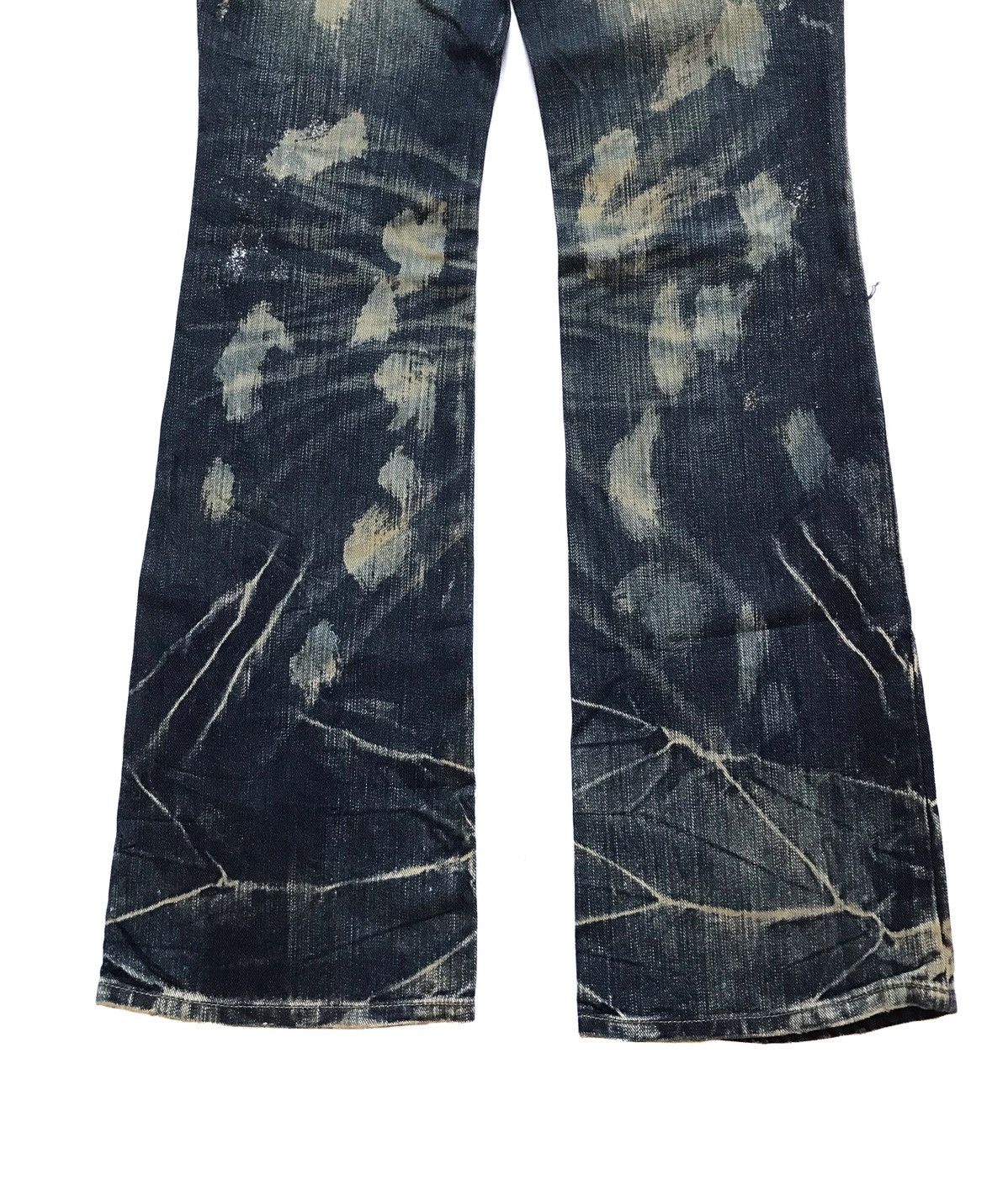 14th Addiction ERZAM FLARE DISTRESSED JEANS Size 28" / US 6 / IT 42 - 6 Thumbnail