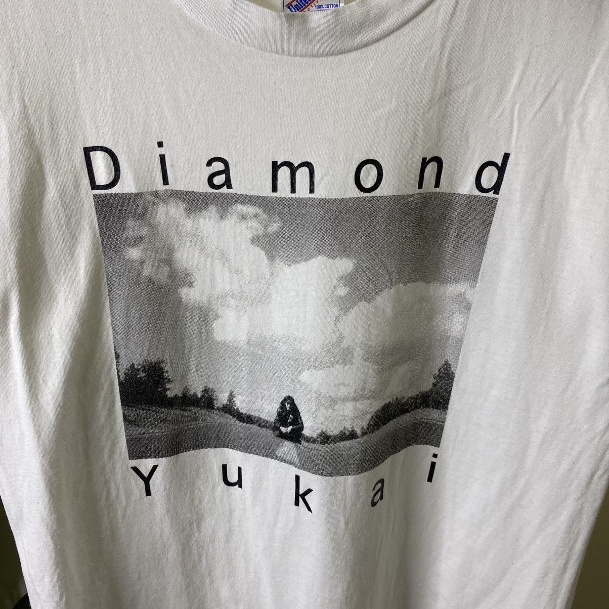 Vintage 1990s Diamond Yukai Japanese Rock Singer Band T Shirt Size US L / EU 52-54 / 3 - 2 Thumbnail