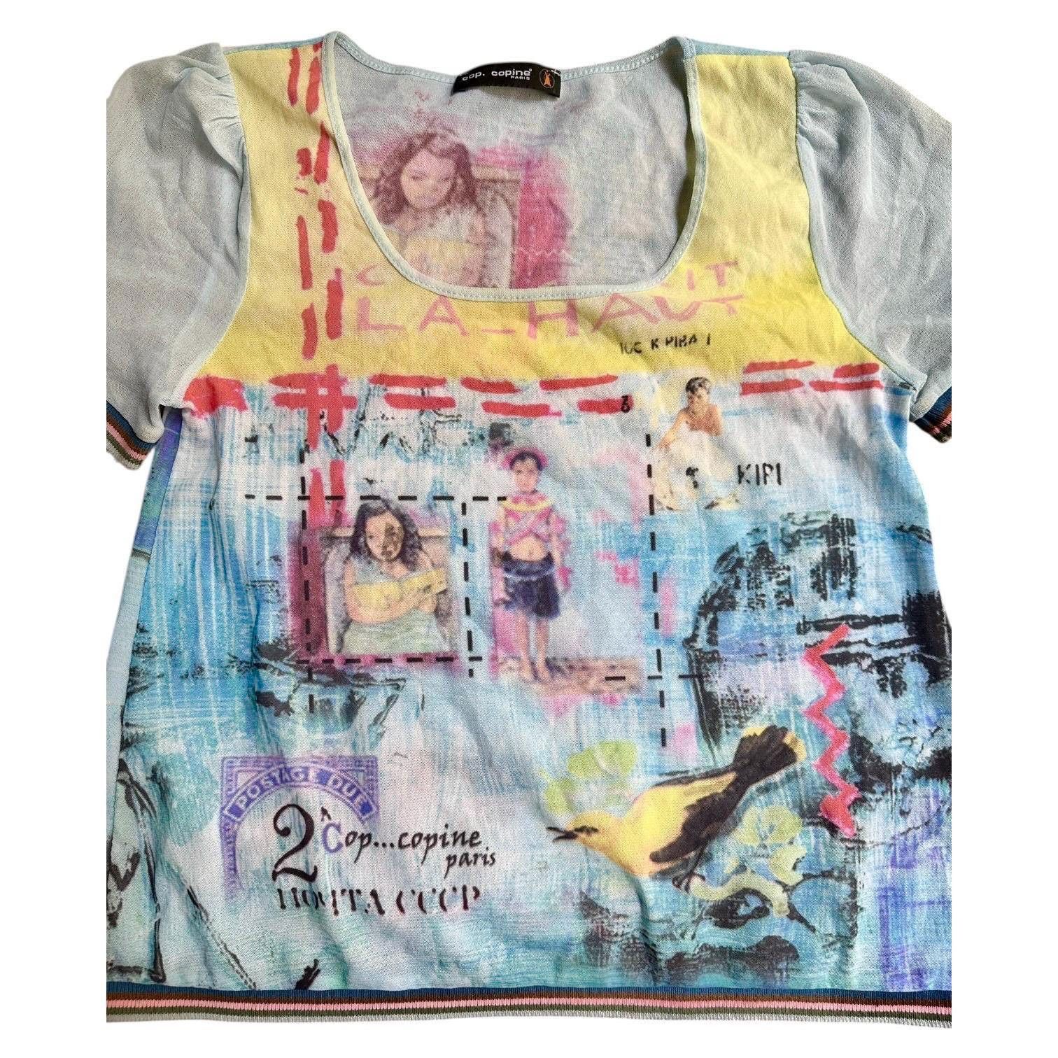 Cop Copine The Cop Copine Hawaii Meshtop Tee Size ONE SIZE - 2 Thumbnail