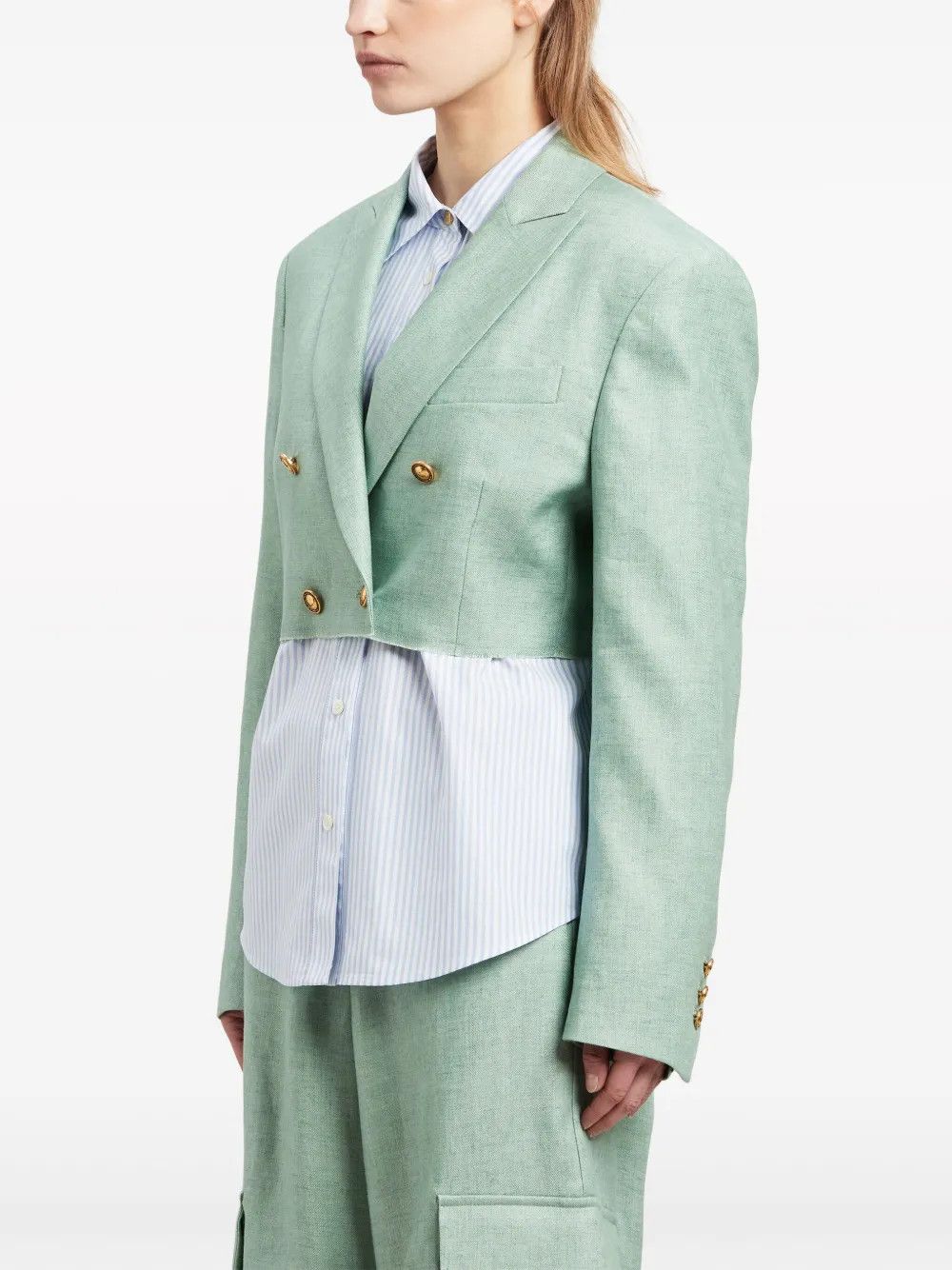 Palm Angels o1y1125 Blazer in Light Green Size XS / US 0-2 / IT 36-38 - 3 Thumbnail