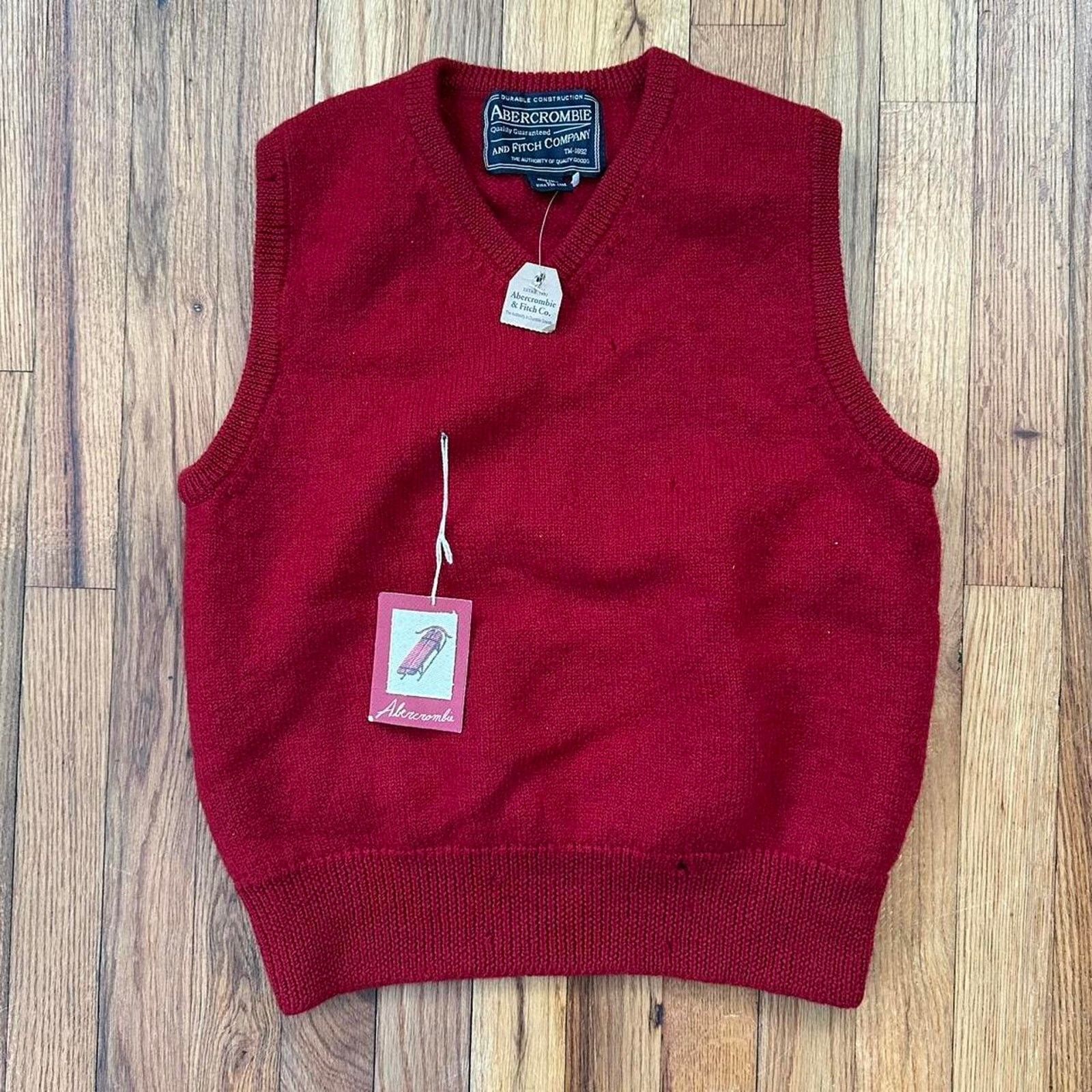 Abercrombie & Fitch Vintage Abercrombie Fitch Wool Sweater Vest New W Tags XL Size US XL / EU 56 / 4 - 1 Thumbnail