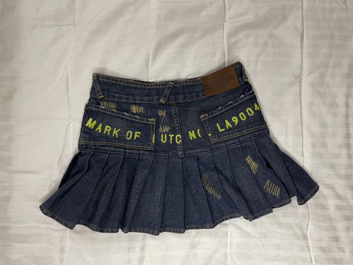 Von Dutch Vintage Rare Y2K Von Dutch Mini Skirt Big Logo Size 27" / US 4 / IT 40 - 12 Thumbnail