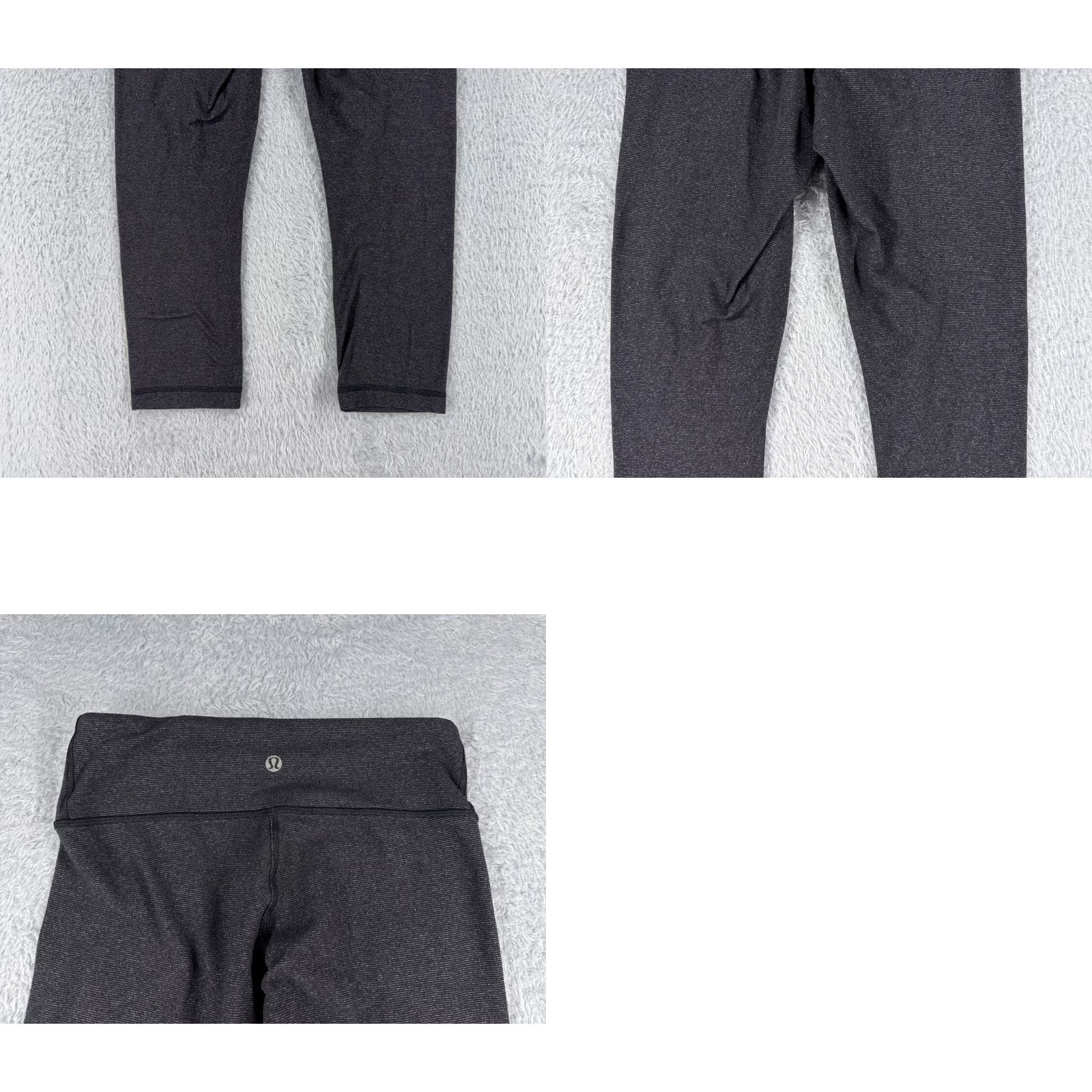 Lululemon Lululemon Wunder Under Pants Womens 4 Gray Cropped 21" Inseam Yoga Activewear Pockets Zip Pocket Low Rise Size 27" / US 4 / IT 40 - 9 Thumbnail