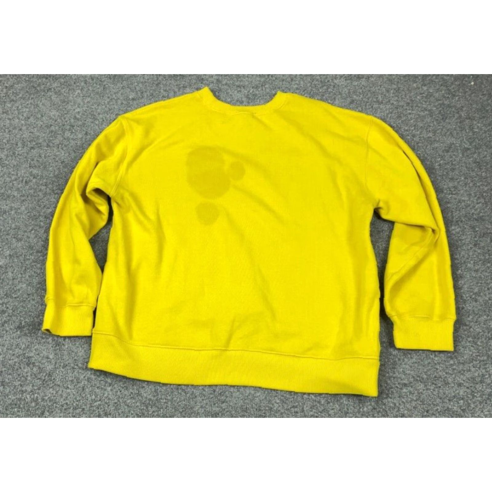 Forever 21 FOREVER 21 Sweatshirt Pullover Adult Large Yellow Distressed USA Sport Print Graphic 90s Retro Crew Neck Men Size US L / EU 52-54 / 3 - 2 Thumbnail