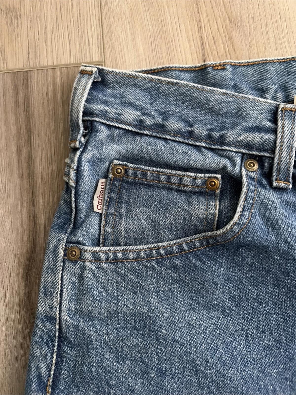 Carhartt Carhartt Dungaree Fit Carpenter Jeans Mens Size 34x36 Blue Size US 38 / EU 54 - 3 Thumbnail
