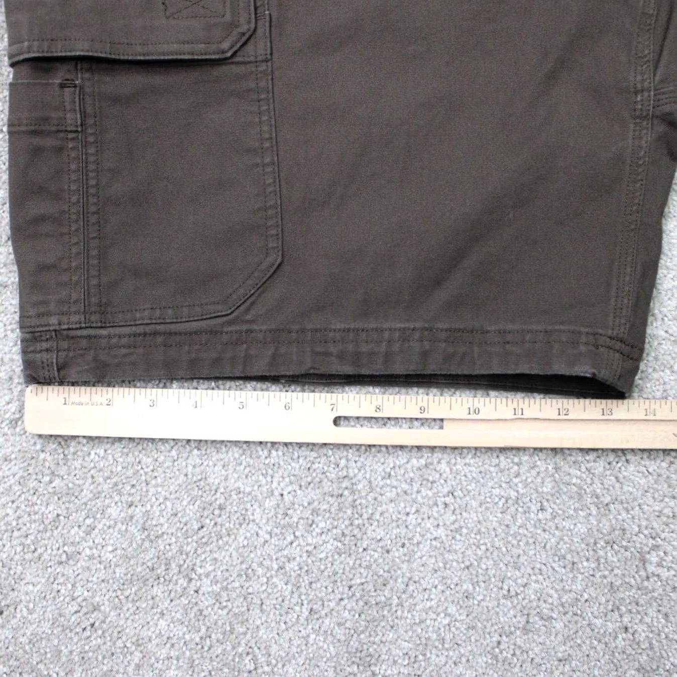 Vintage Duluth Trading Shorts Men 44 Brown DuluthFlex Fire Hose 10" Cargo Cotton Stretch Short Pants Cargo Pocket Midnight Brown Mens 44 Vintage: No Size US 44 / EU 60 - 4 Thumbnail